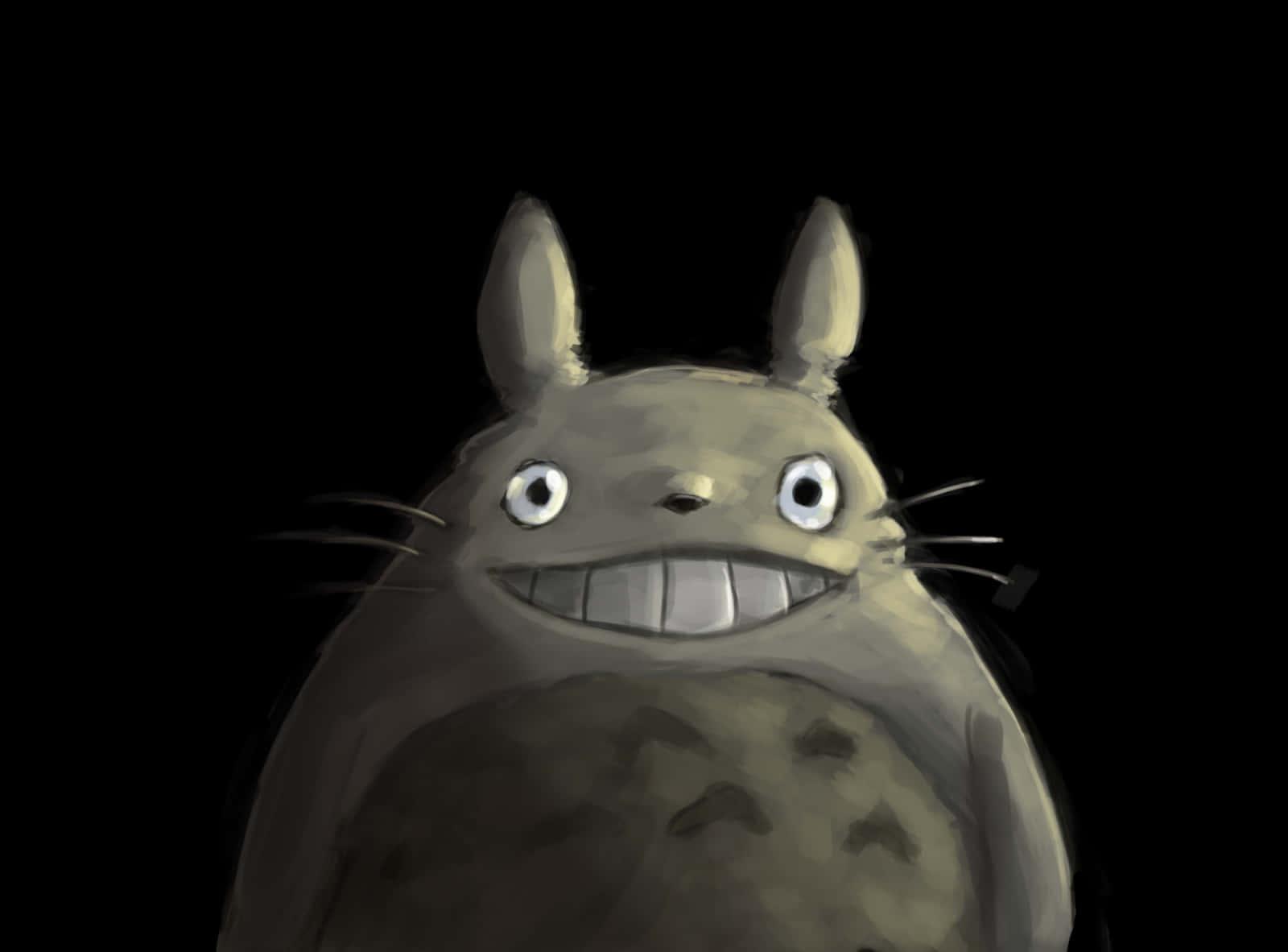 Friends Gather To Visit Totoro in the Forest — 1600x1182 wallpaper
