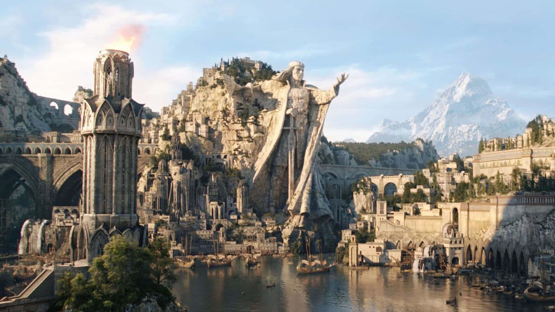 Frodo and the Fellowship Arrive at Rivendell — 1920x1080 wallpaper
