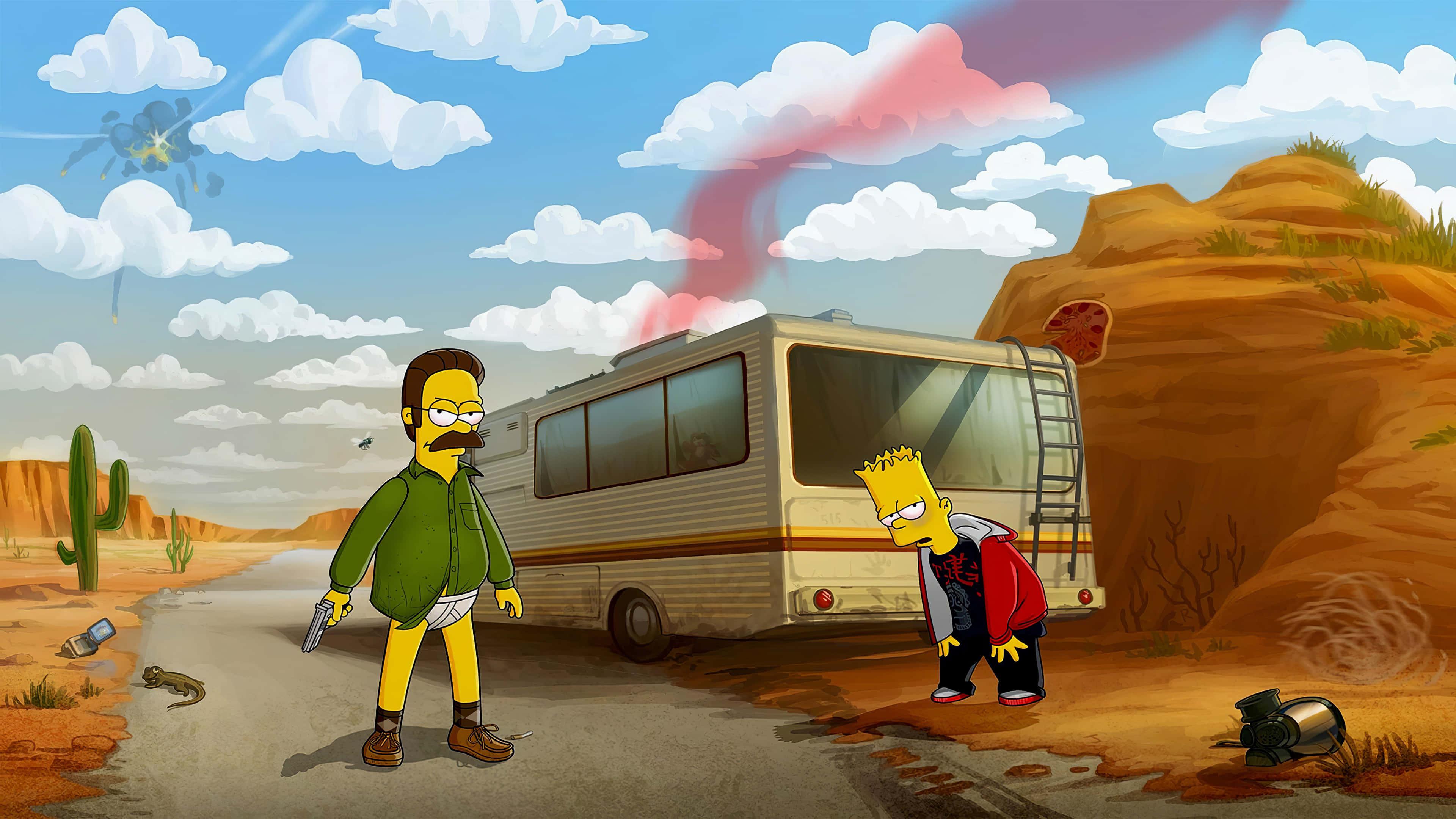 Fun and mayhem define life for the Simpson family. — 3840x2160 wallpaper