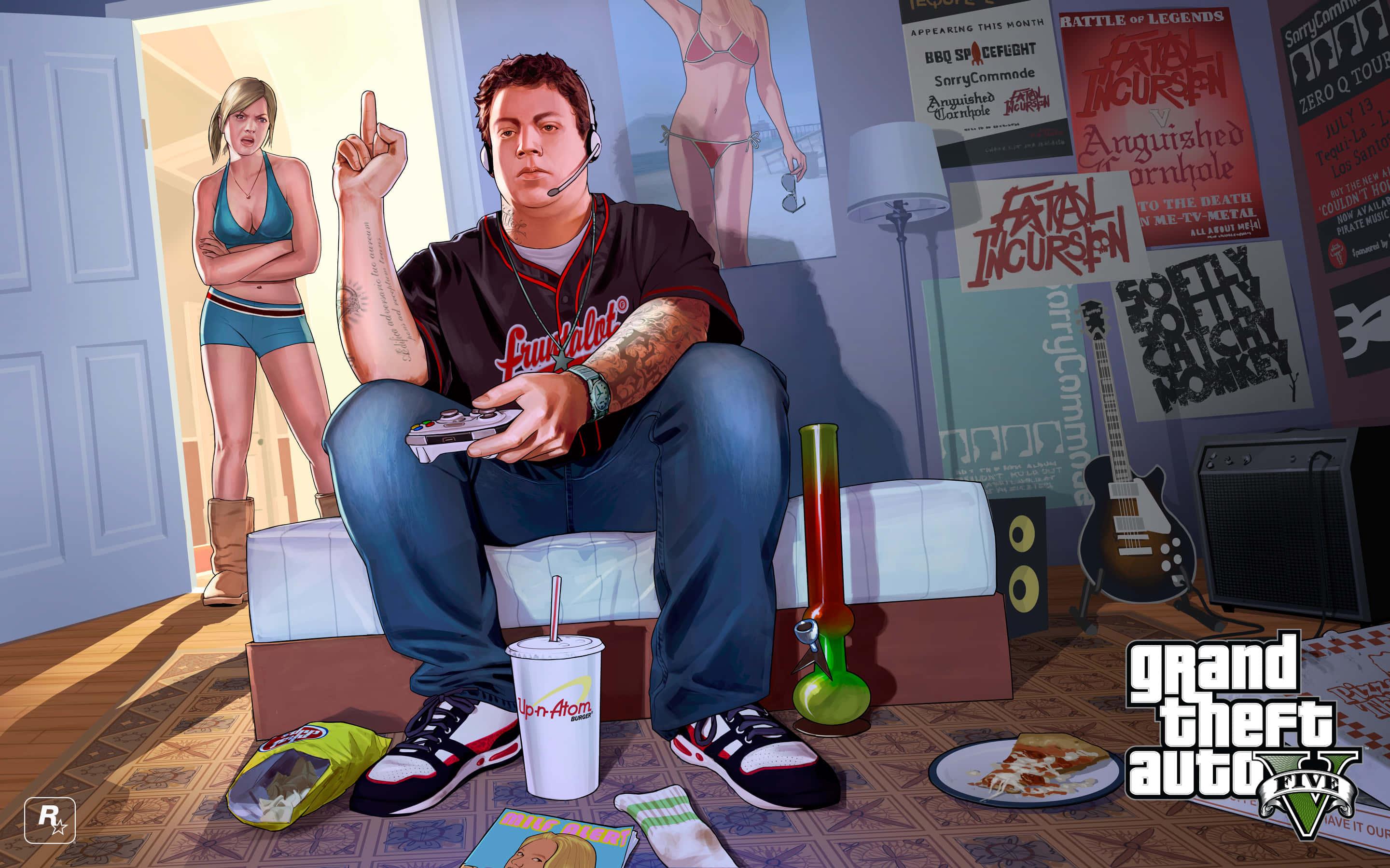 Fun times await in Los Santos, home of GTA 5! — 2880x1800 wallpaper