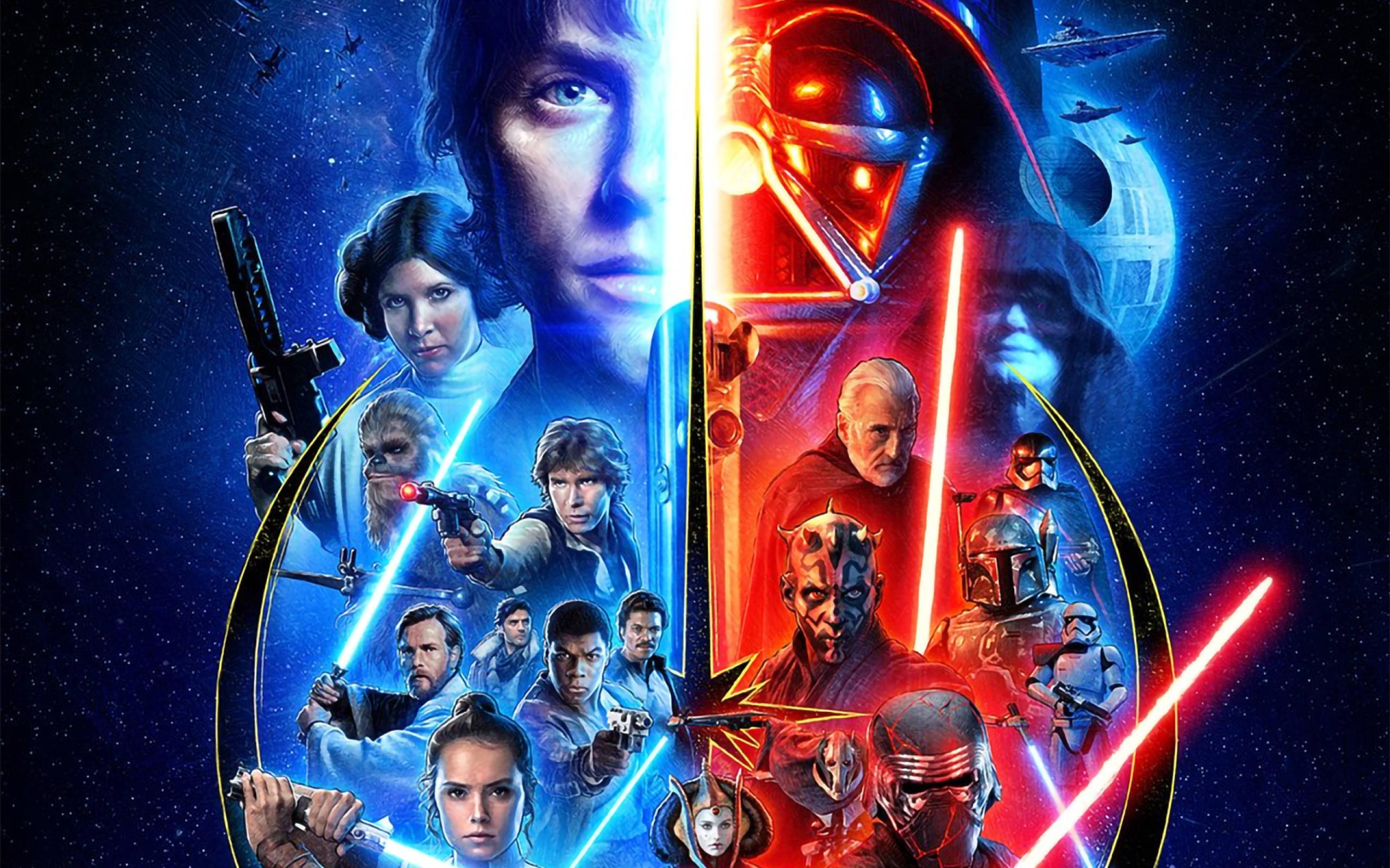 Futuristic Battle in A Galaxy Far, Far Away — 2560x1600 wallpaper