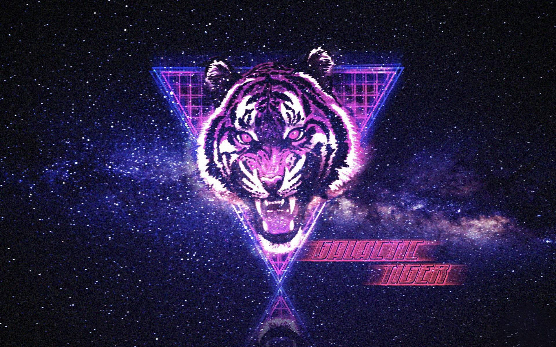 Galactic Tiger Art — 1920x1200 wallpaper