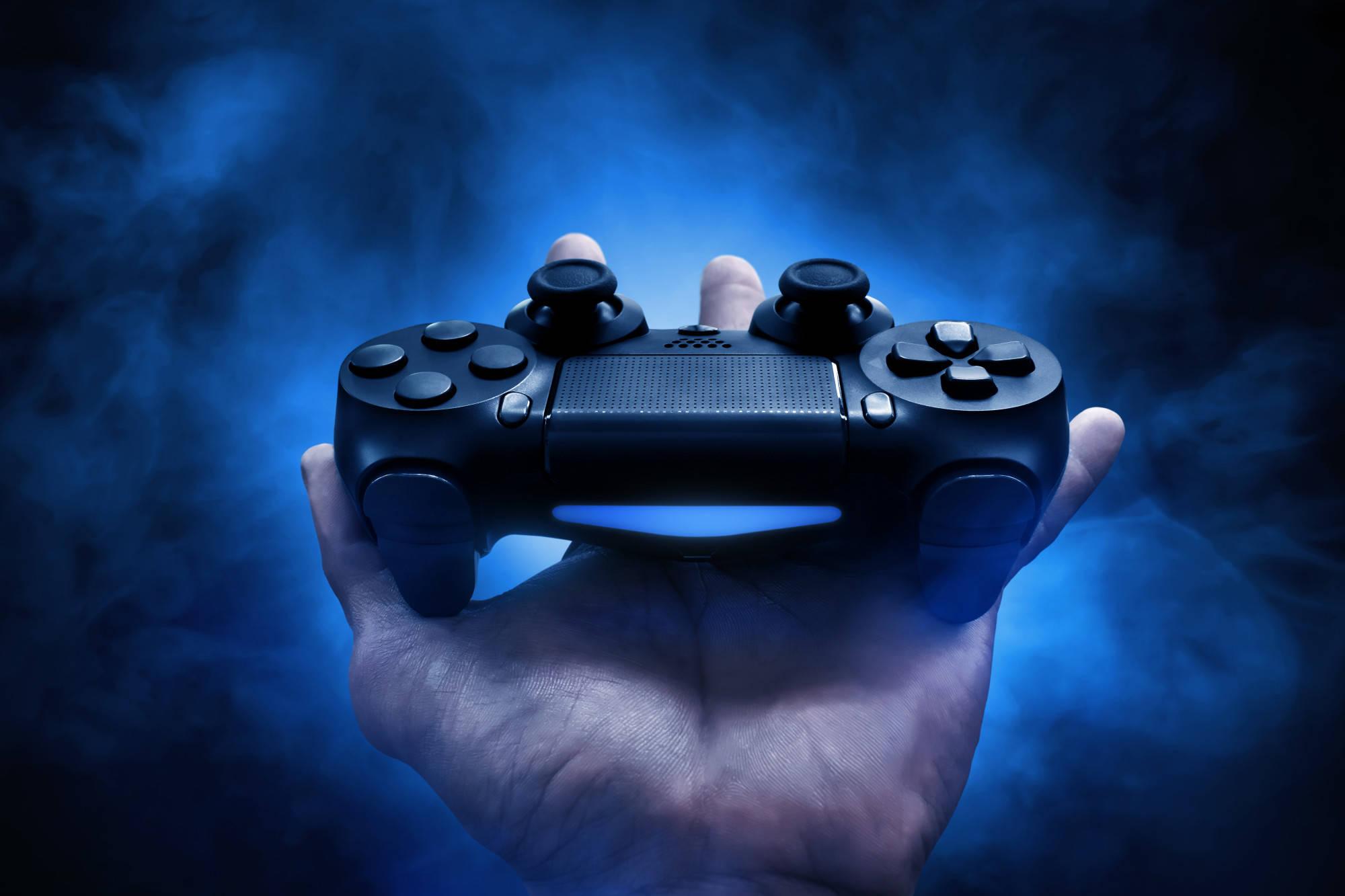 Gaming Controller On Hand