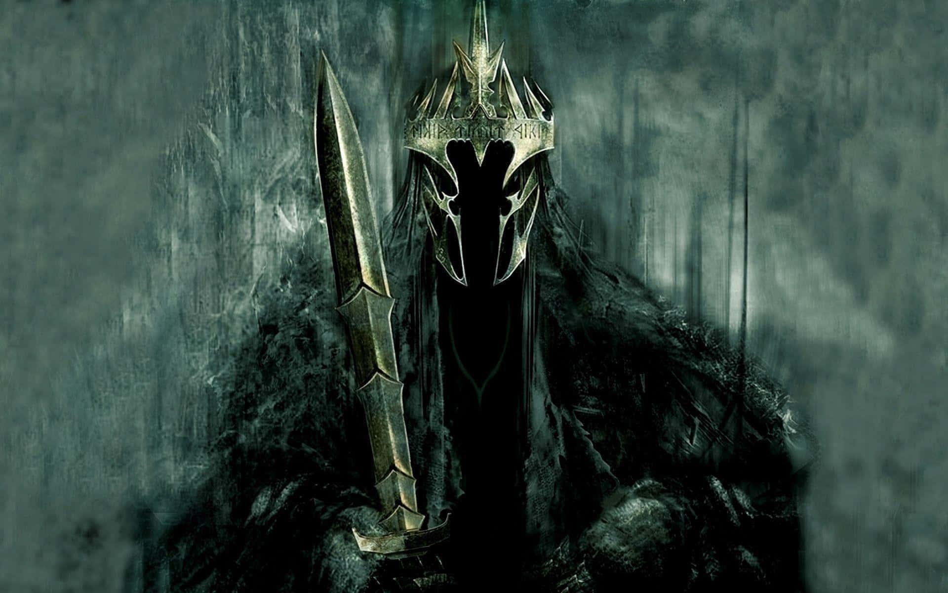 Gandalf the Grey wielding a powerful staff in The Lord of the Rings — 1920x1200 wallpaper
