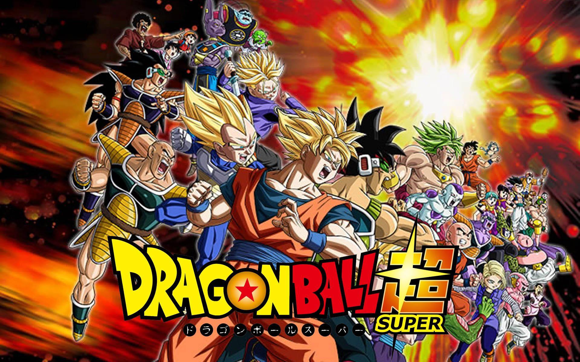 "Gather around and witness Dragon Ball Super's strongest characters"! — 1920x1200 wallpaper