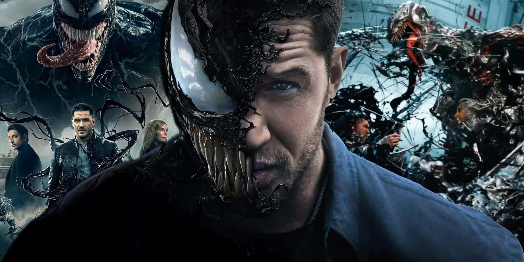 Gaze into the eyes of Venom — 1800x900 wallpaper