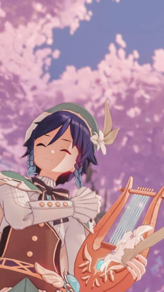 Genshin Impact Cute Venti — 540x960 wallpaper