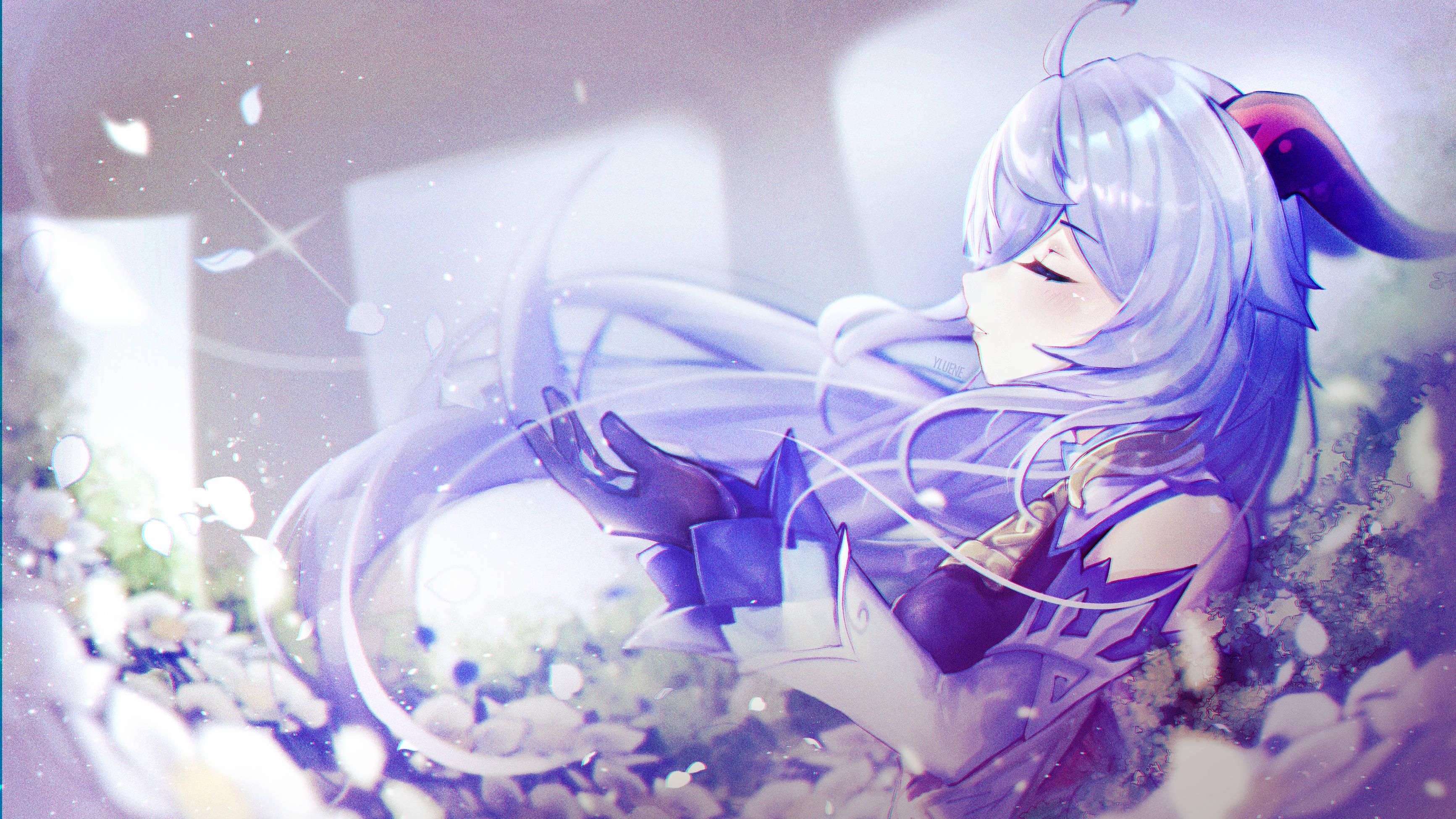 Genshin Impact Dreamy Ganyu — 3467x1950 wallpaper