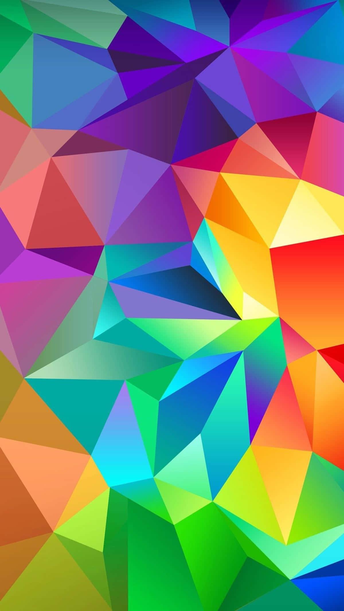 Geometric Pattern Colorful 4k Phone — 1200x2133 wallpaper
