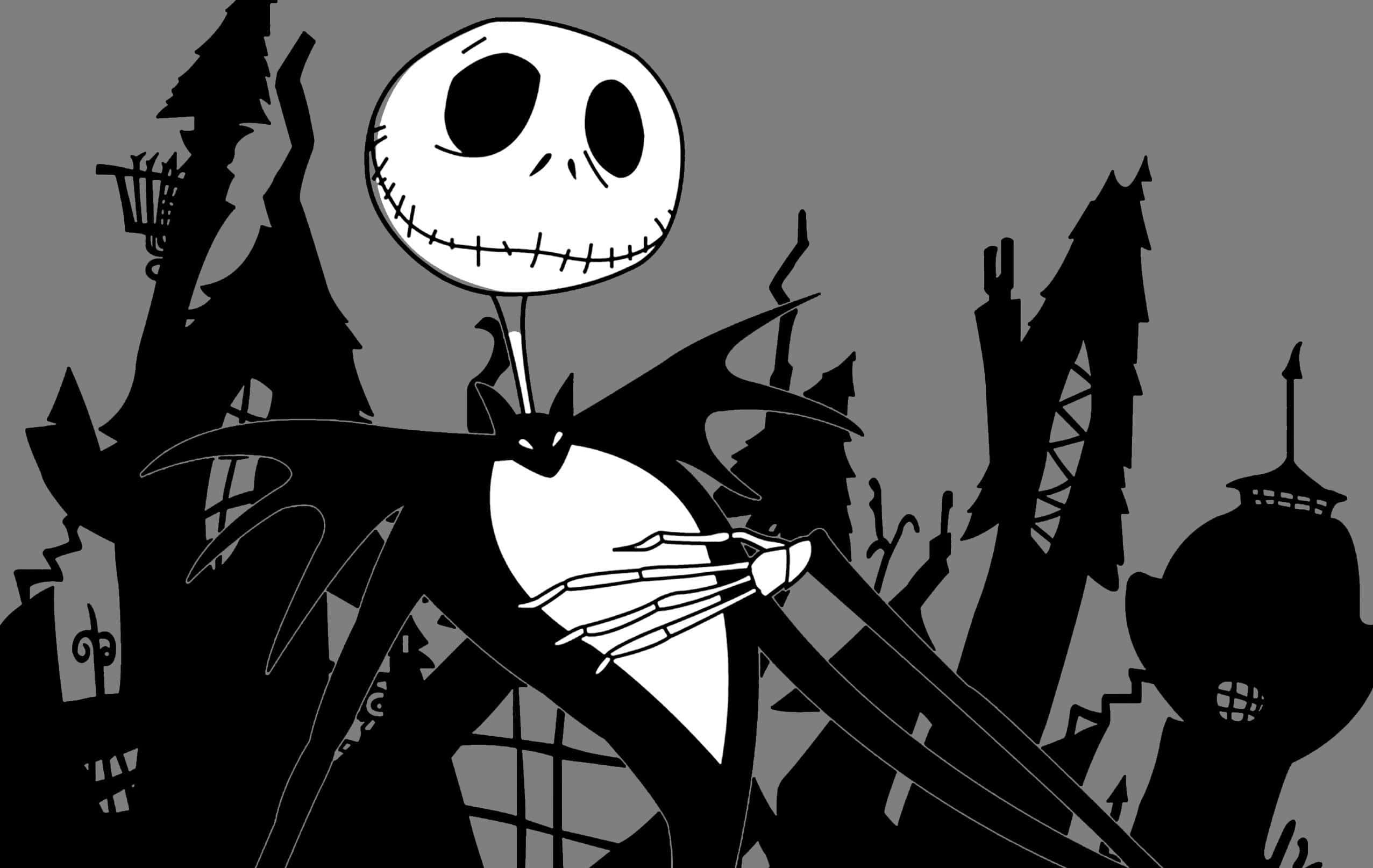 Get into the Christmas spirit with Jack Skellington in the spooky world of The Nightmare Before Christmas! — 2553x1614 wallpaper