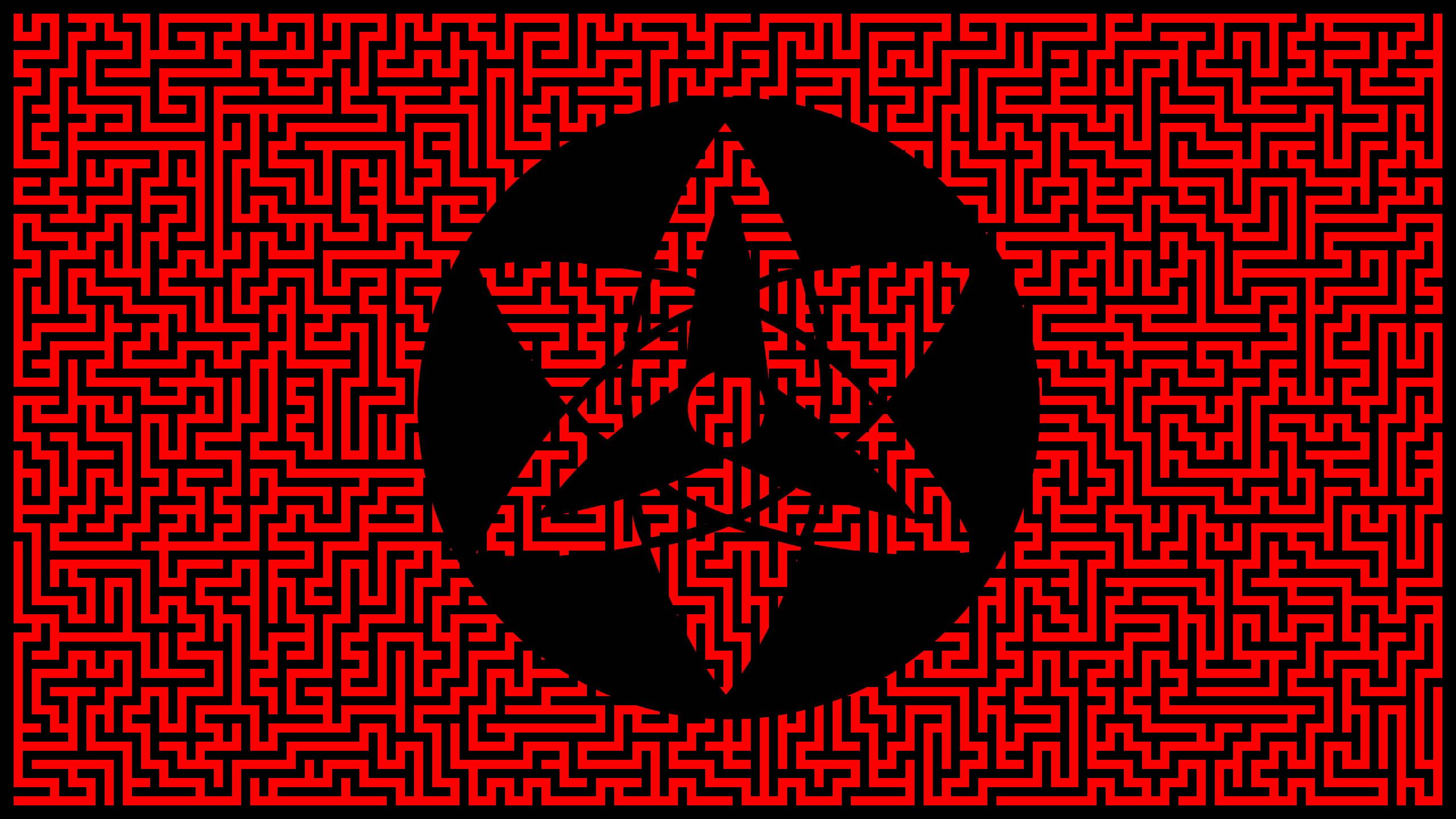 Get lost in the Sharingan Maze — 2560x1440 wallpaper