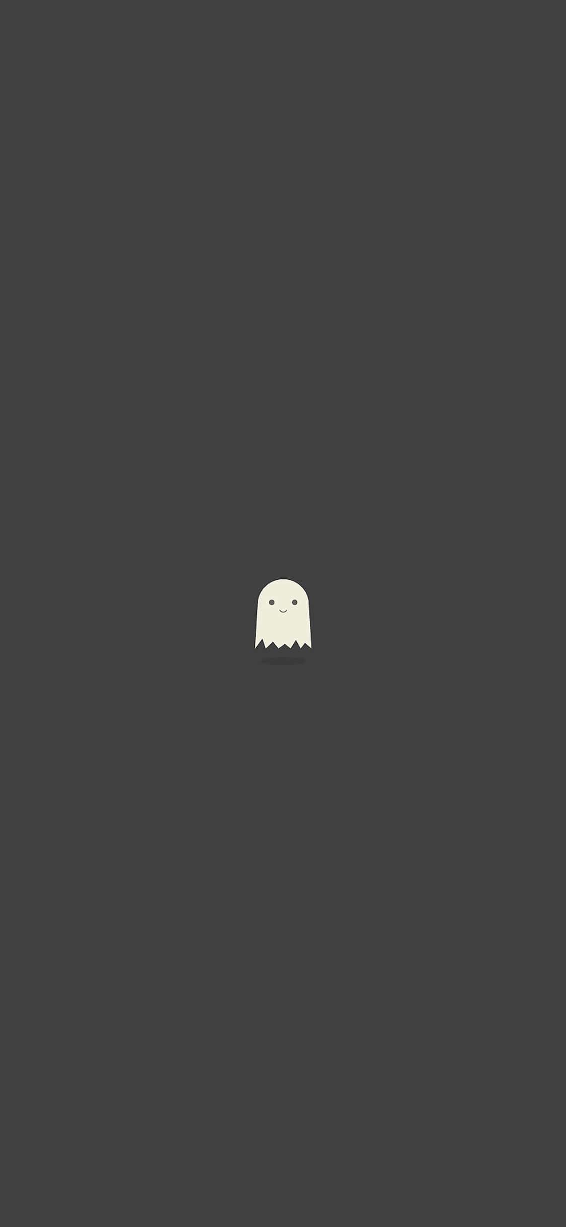 Get Ready For Halloween With This Fun And Cute Ghost! — 1125x2436 wallpaper