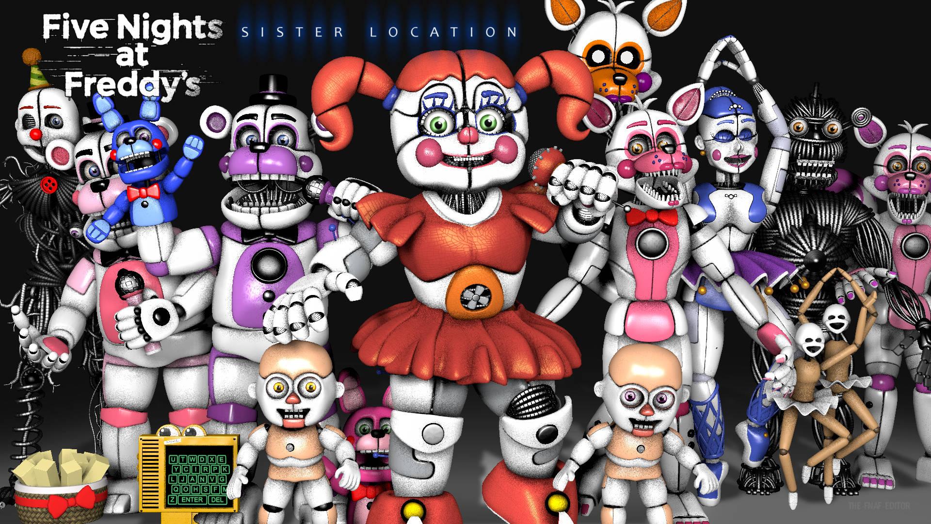 Get Ready To Survive the Night in Fnaf - Funtime Animatronics — 1920x1080 wallpaper