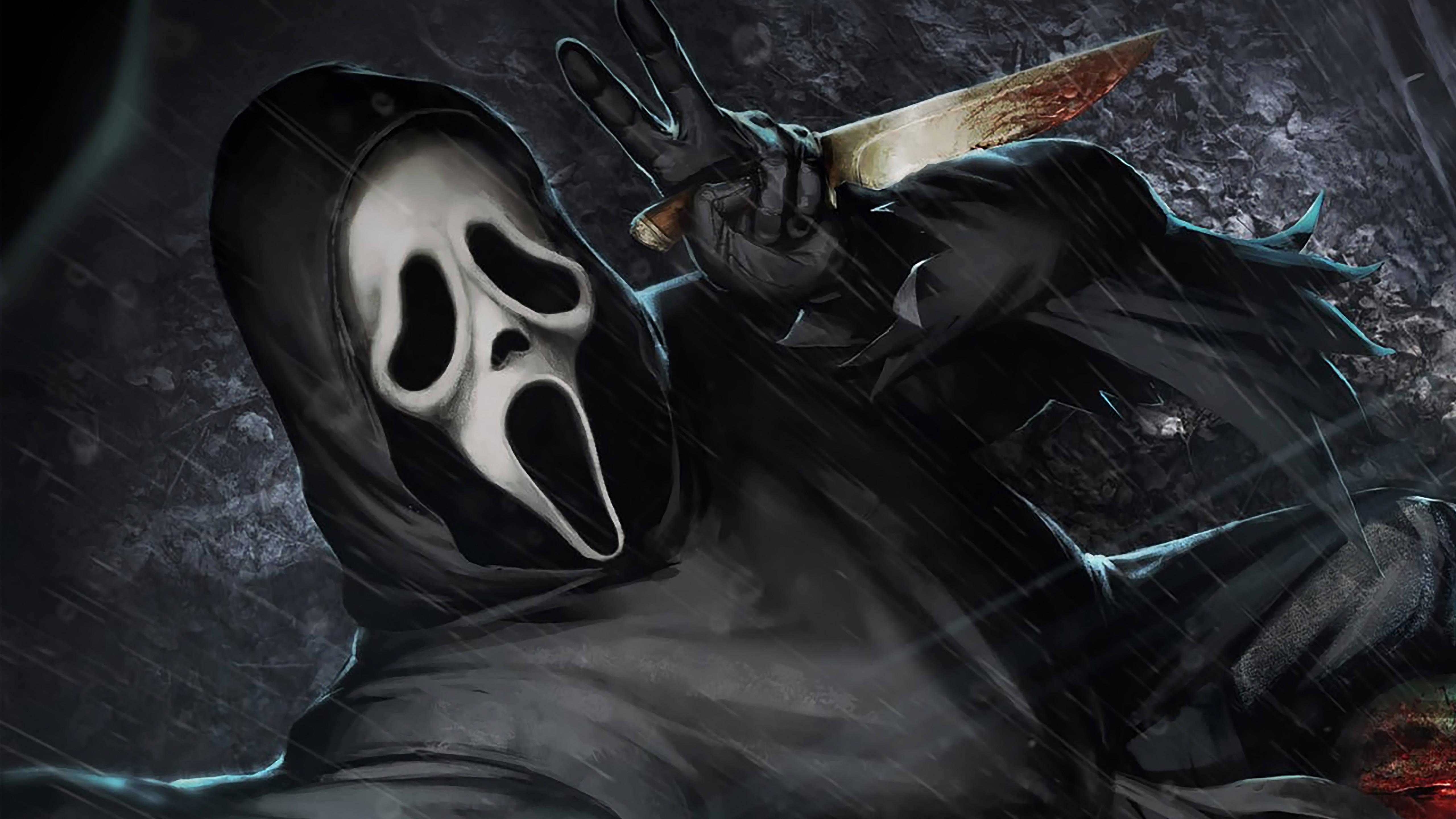 Ghostface Selfie DBD Art — 5120x2880 wallpaper