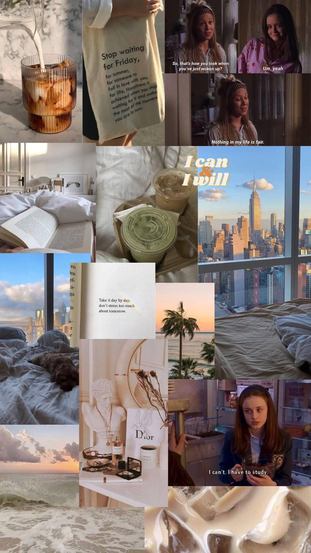 Gilmore Girls That Girl Aesthetic Collage — 1080x1920 wallpaper