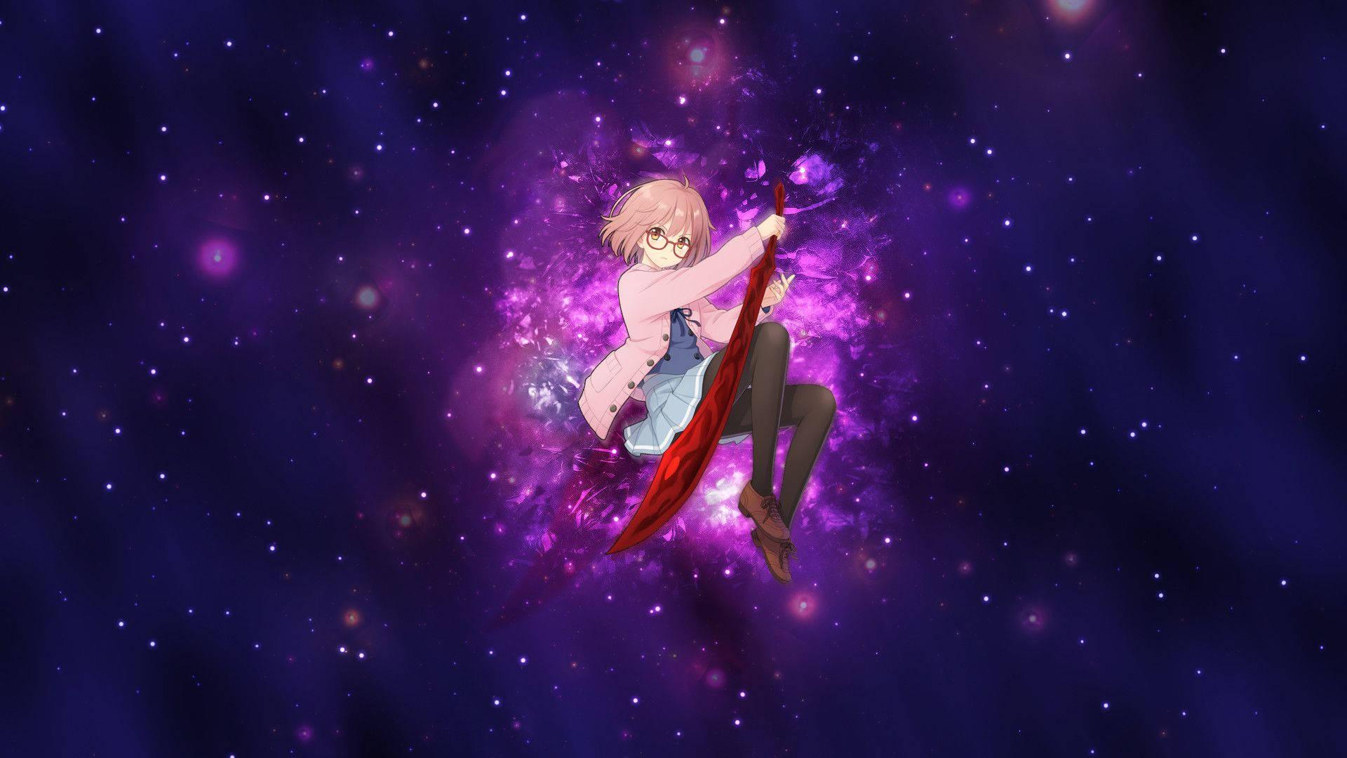 Girl In Space Anime Aesthetic — 1920x1080 wallpaper