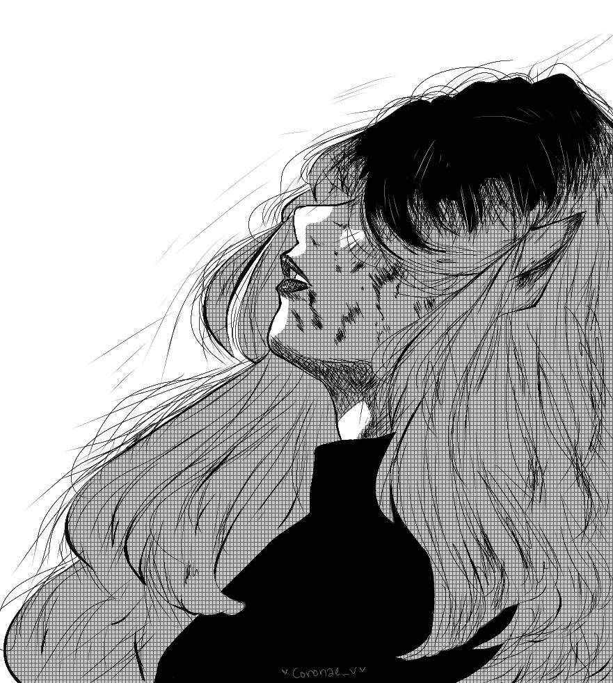 Girl Sketch Sad PFP — 881x983 wallpaper
