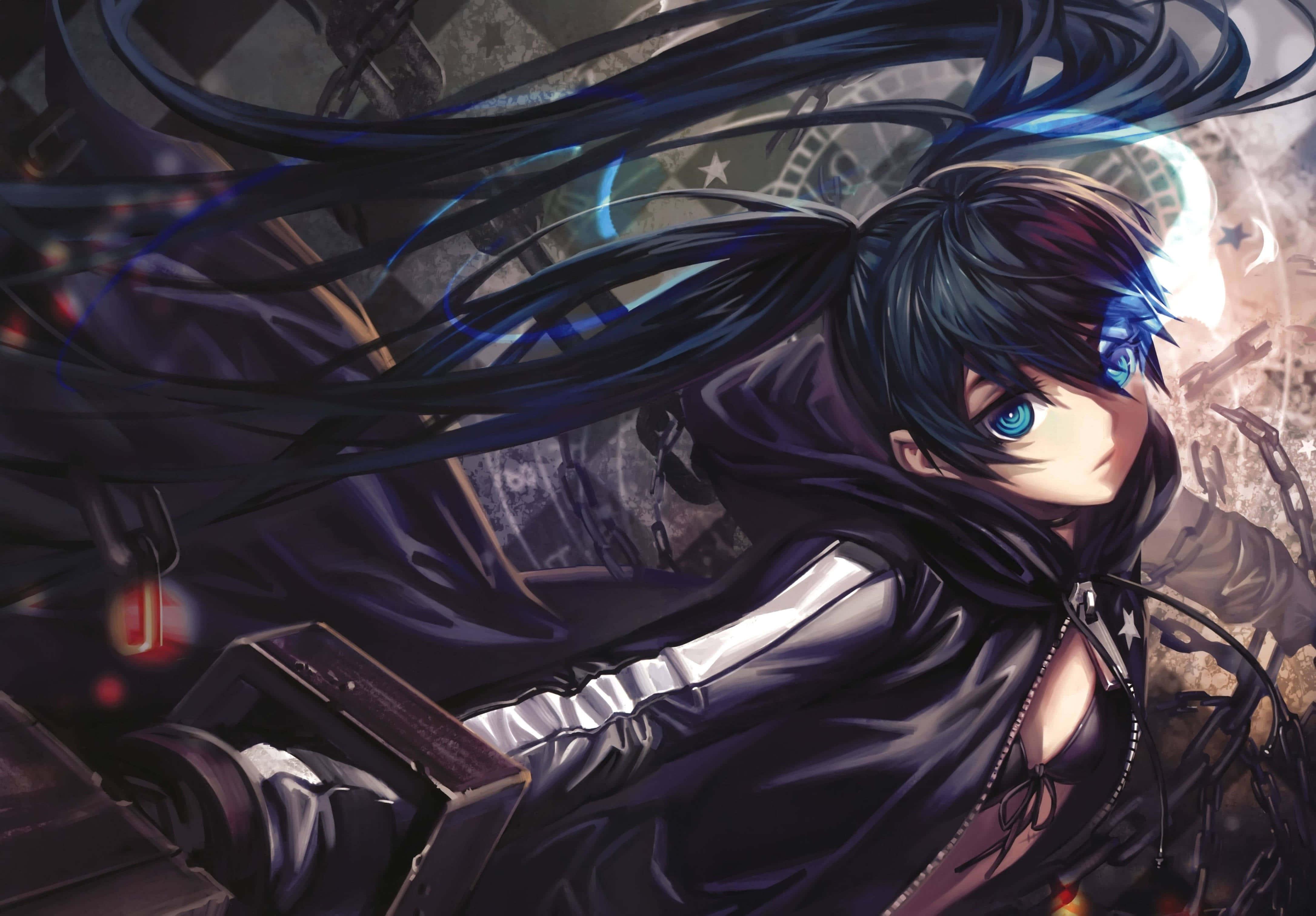 Girl With Blue Eyes Dark Aesthetic Anime Pfp — 4343x3023 wallpaper