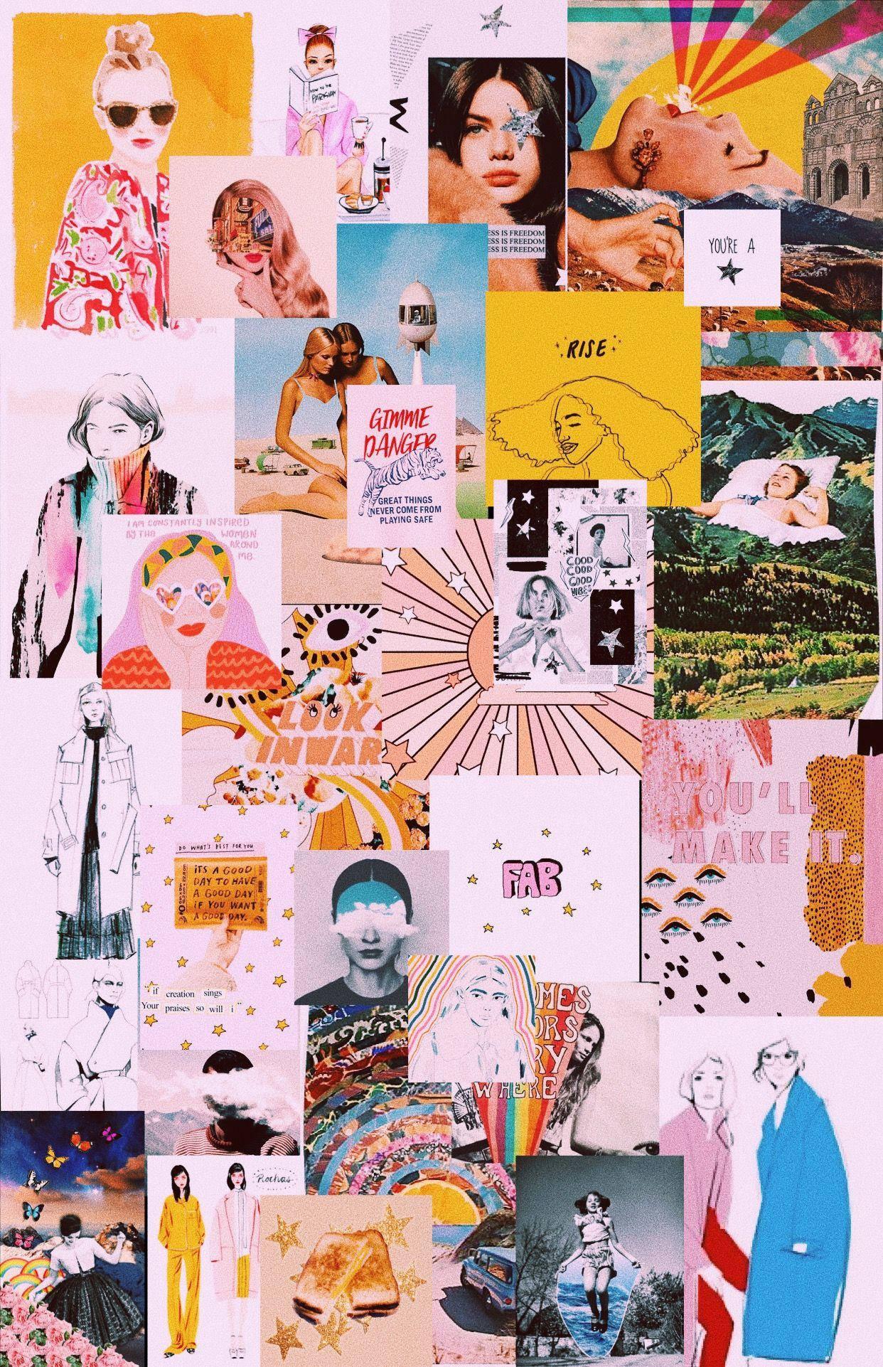 Girly Aesthetic Collage — 1242x1922 wallpaper
