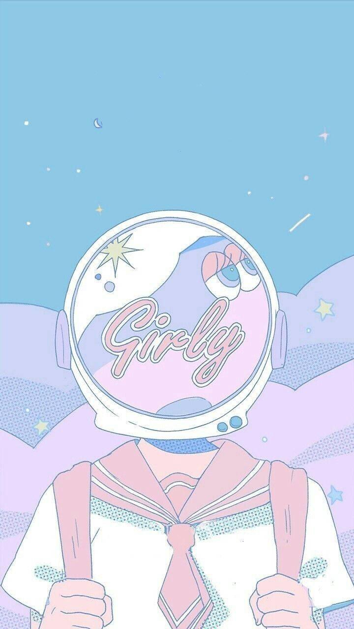 Girly Pastel Aesthetic Drawing — 720x1280 wallpaper