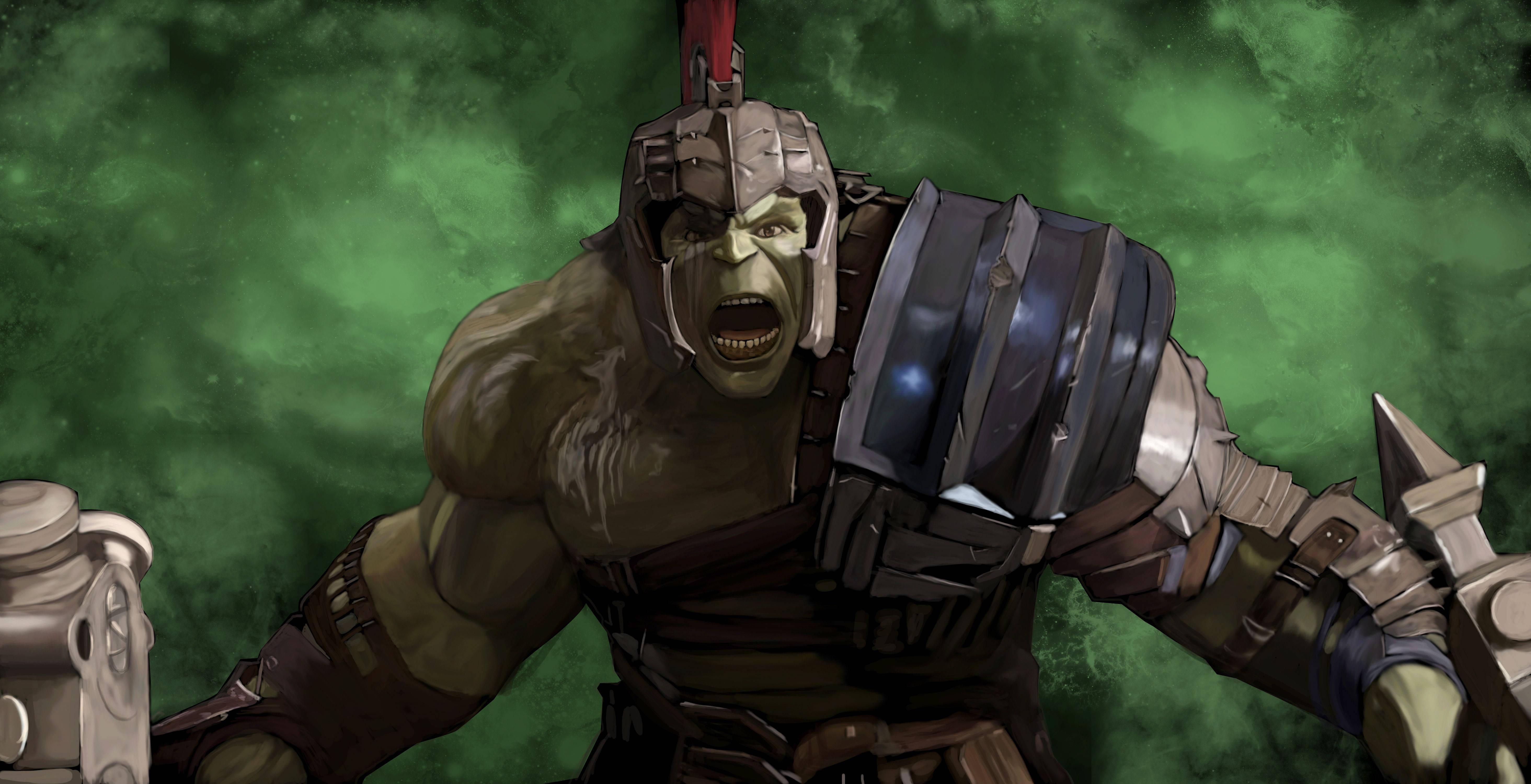 Gladiator Hulk Fan Art — 5857x3000 wallpaper