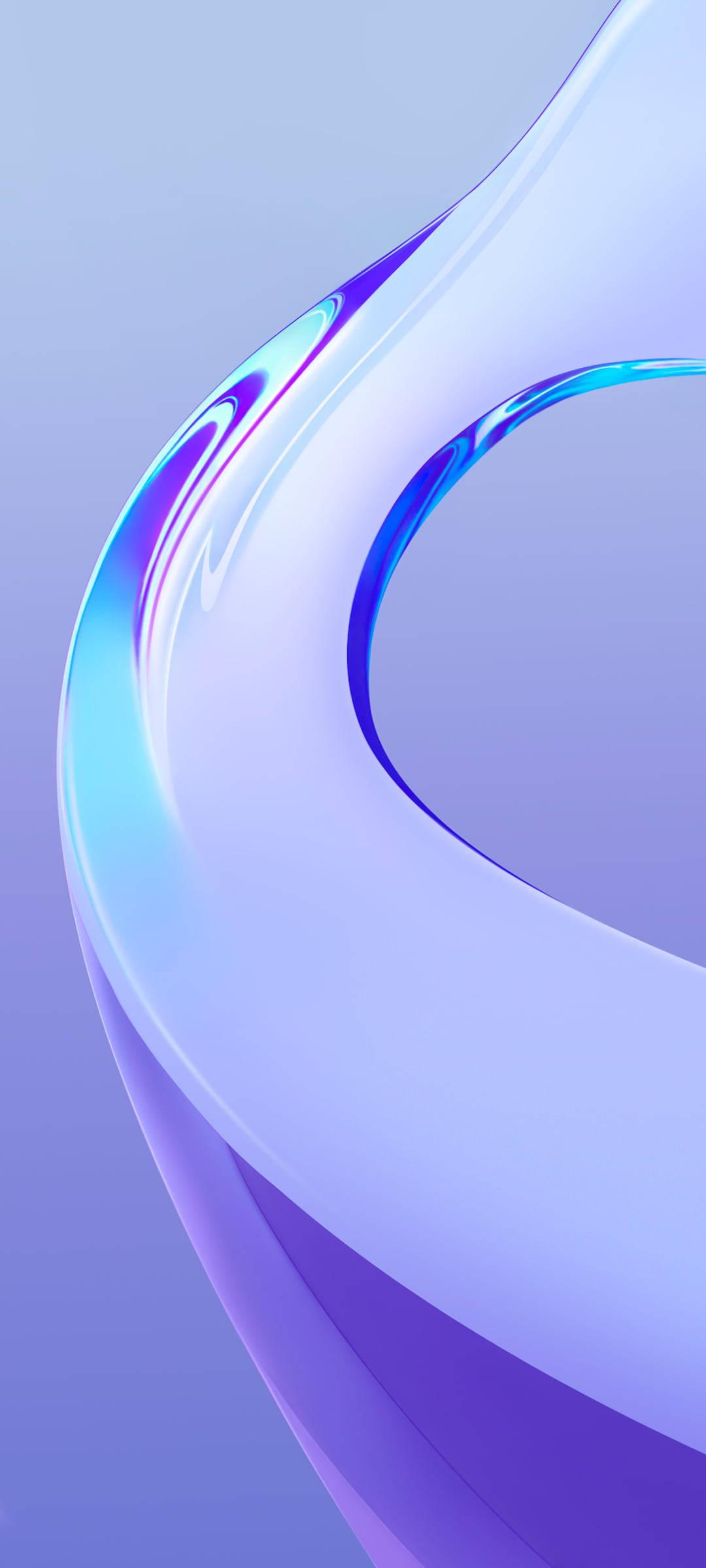 Glassy Purple Vivo Y20 — 1080x2400 wallpaper