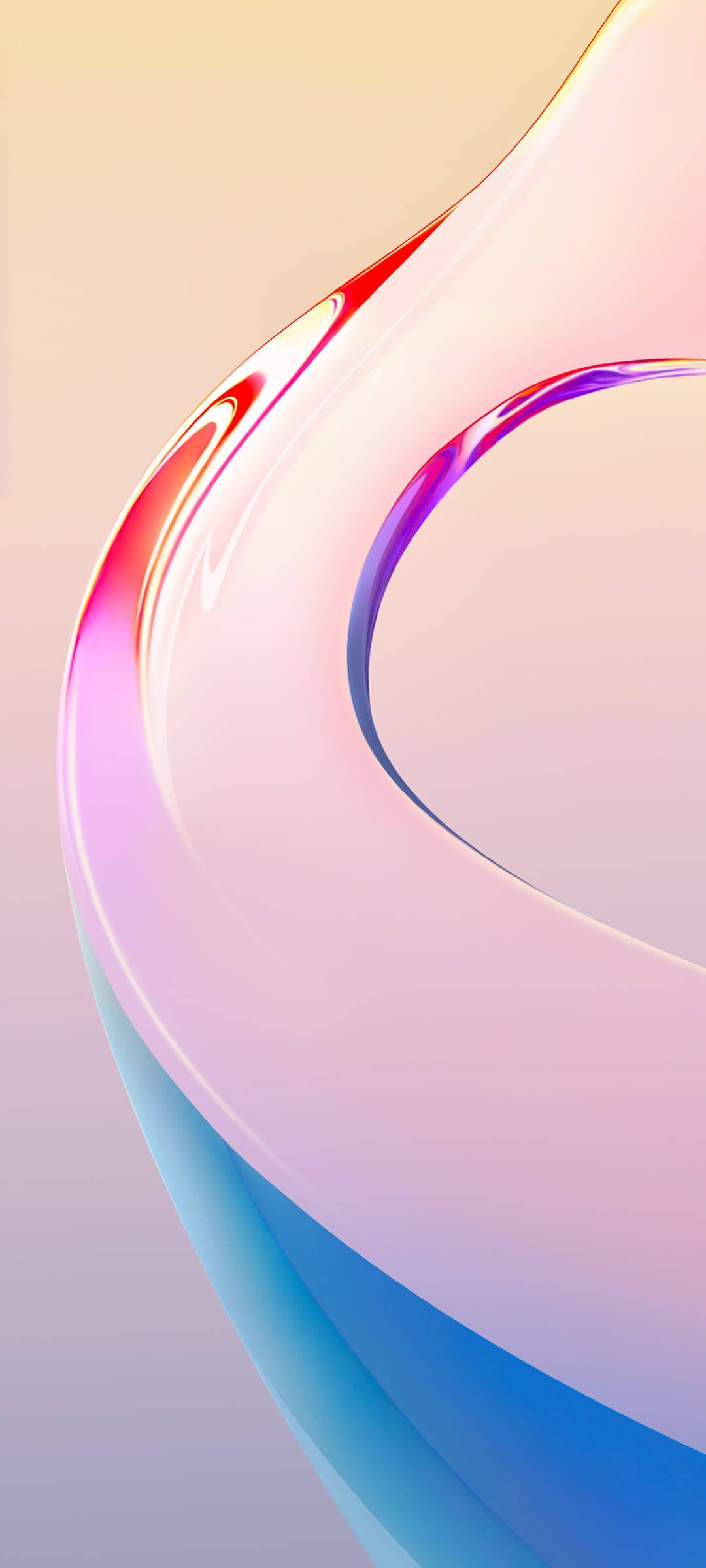 Glassy Rainbow Vivo Y20 — 1080x2400 wallpaper