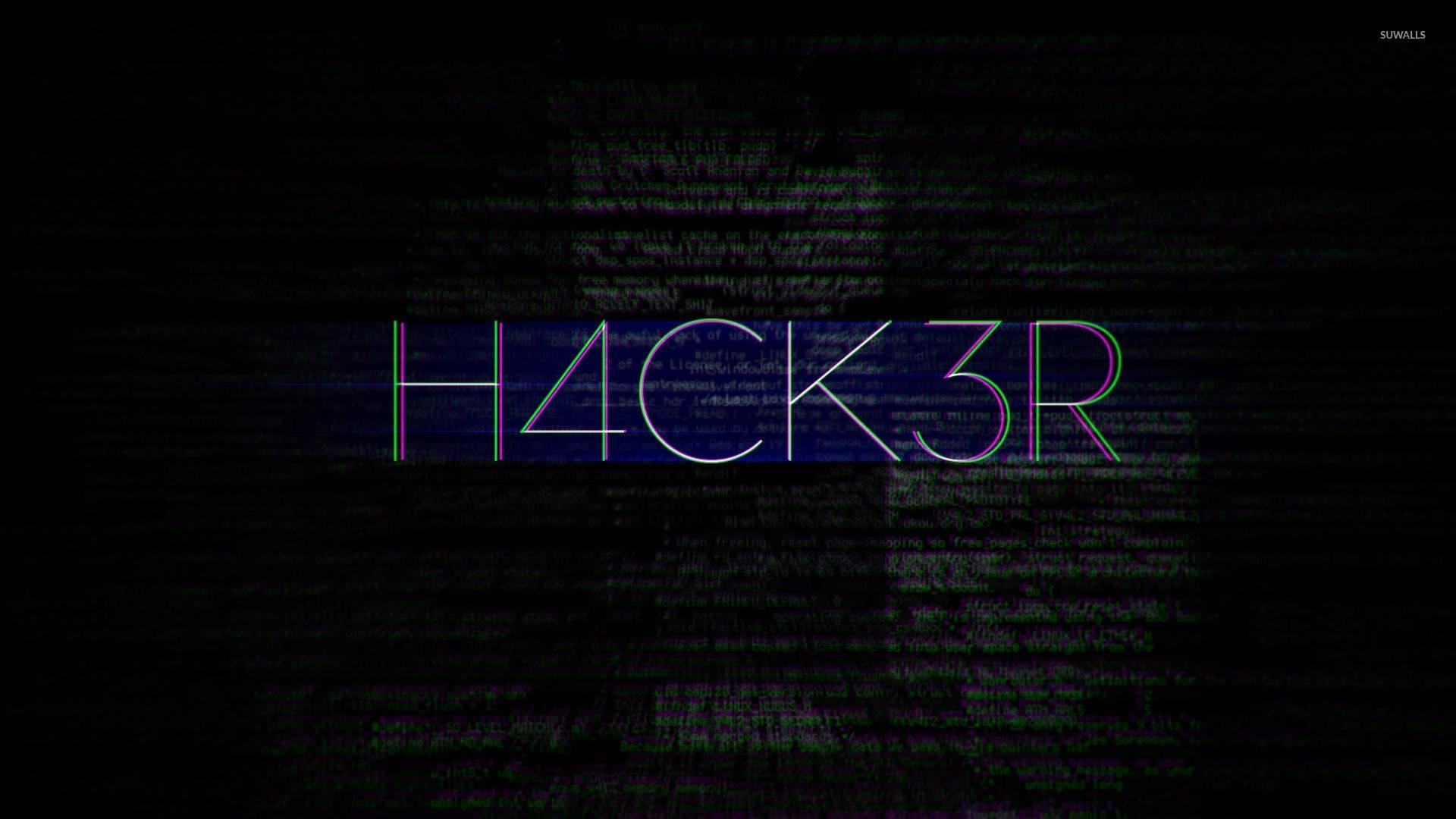 Glitch Hacker Screen — 1920x1080 wallpaper