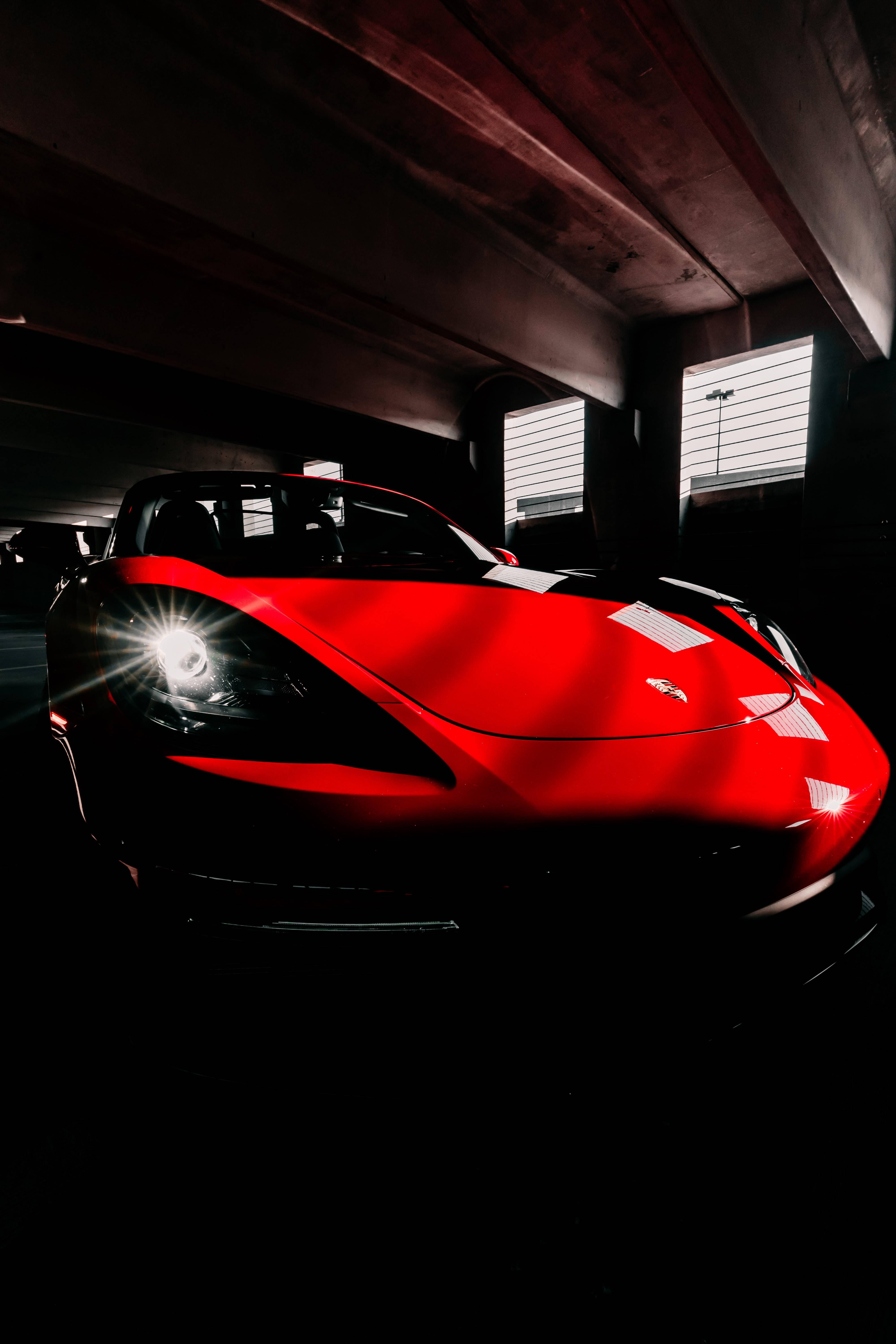 Glossy Red Porsche 718 Car — 4000x6000 wallpaper