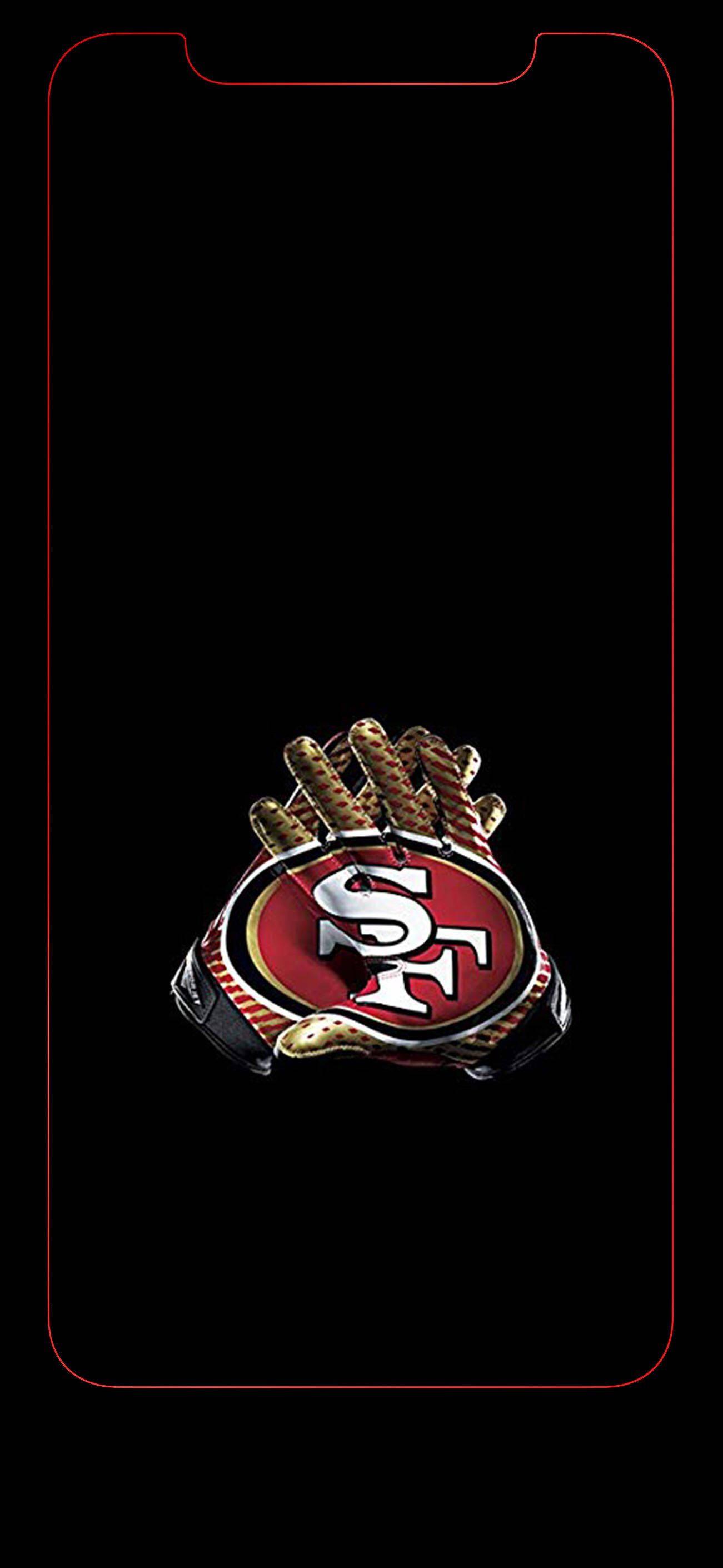 Gloves 49ers SF Logo In Black — 1301x2820 wallpaper