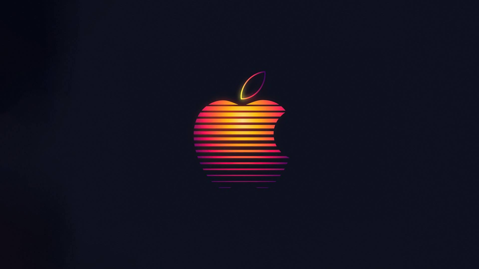 Glowing Apple Logo — 1920x1080 wallpaper