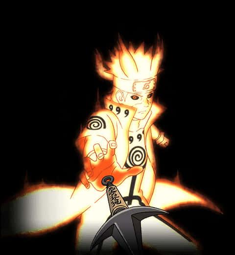 Glowing Naruto Uzumaki Anime Art — 480x522 wallpaper