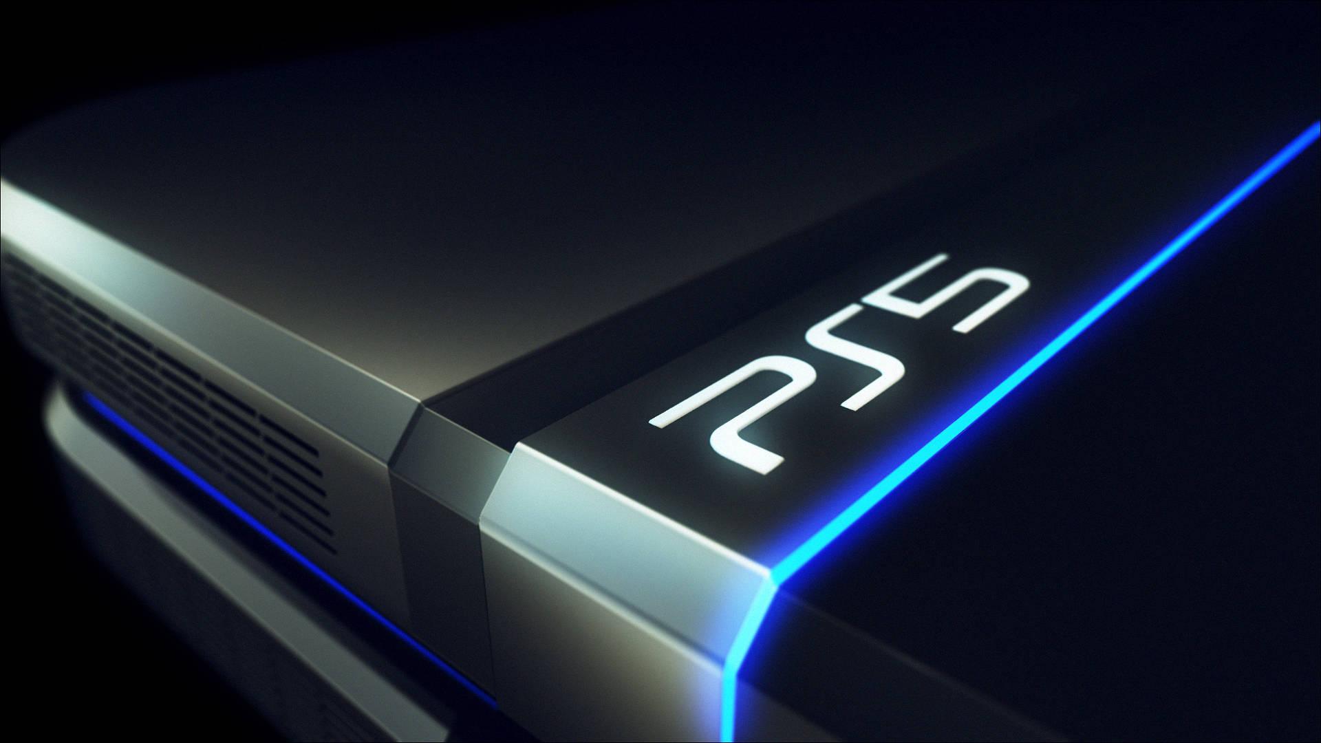 Glowing PS5 Console — 1920x1080 wallpaper