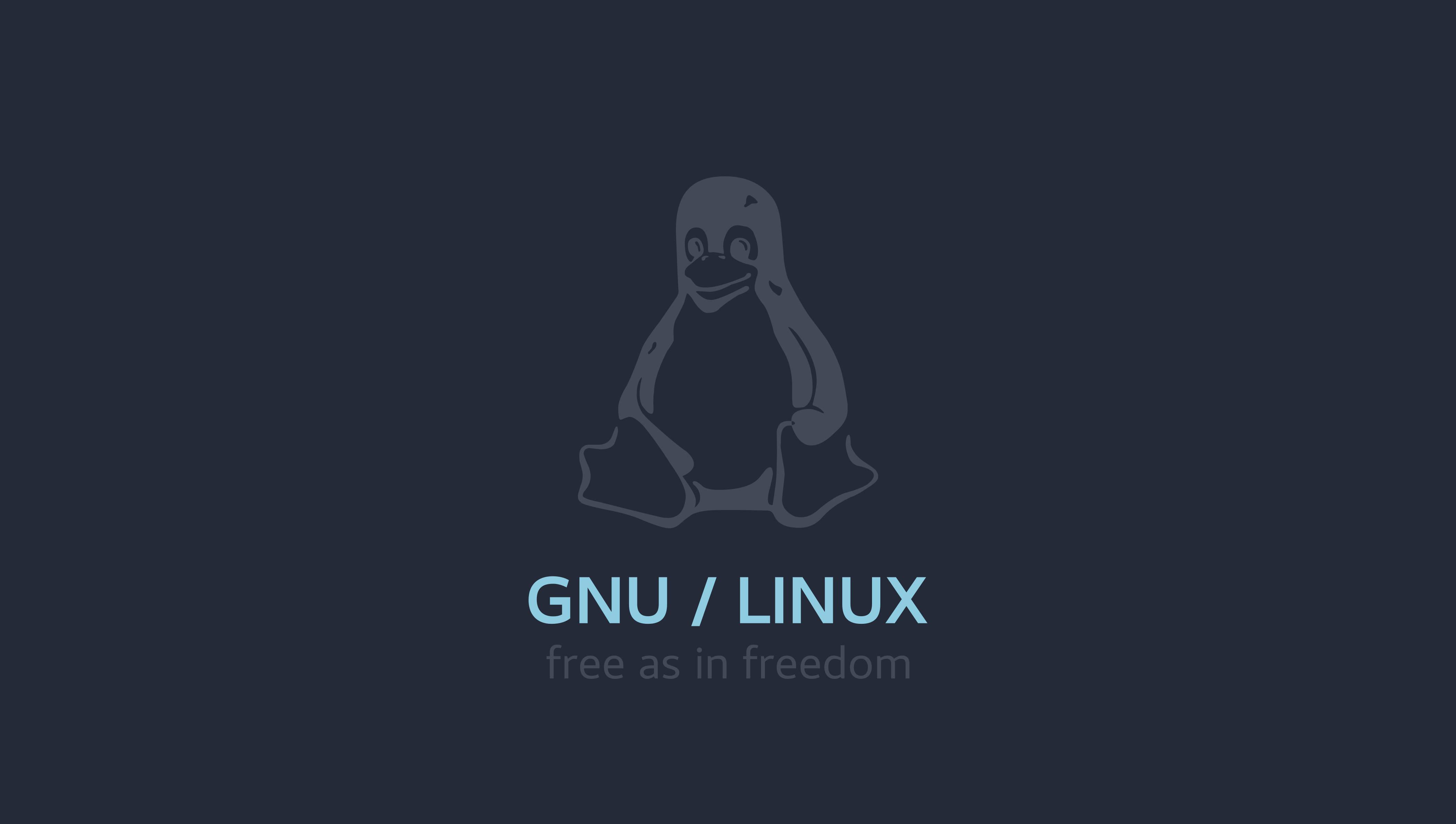 GNU Linux Dark Tux HD — 4201x2379 wallpaper