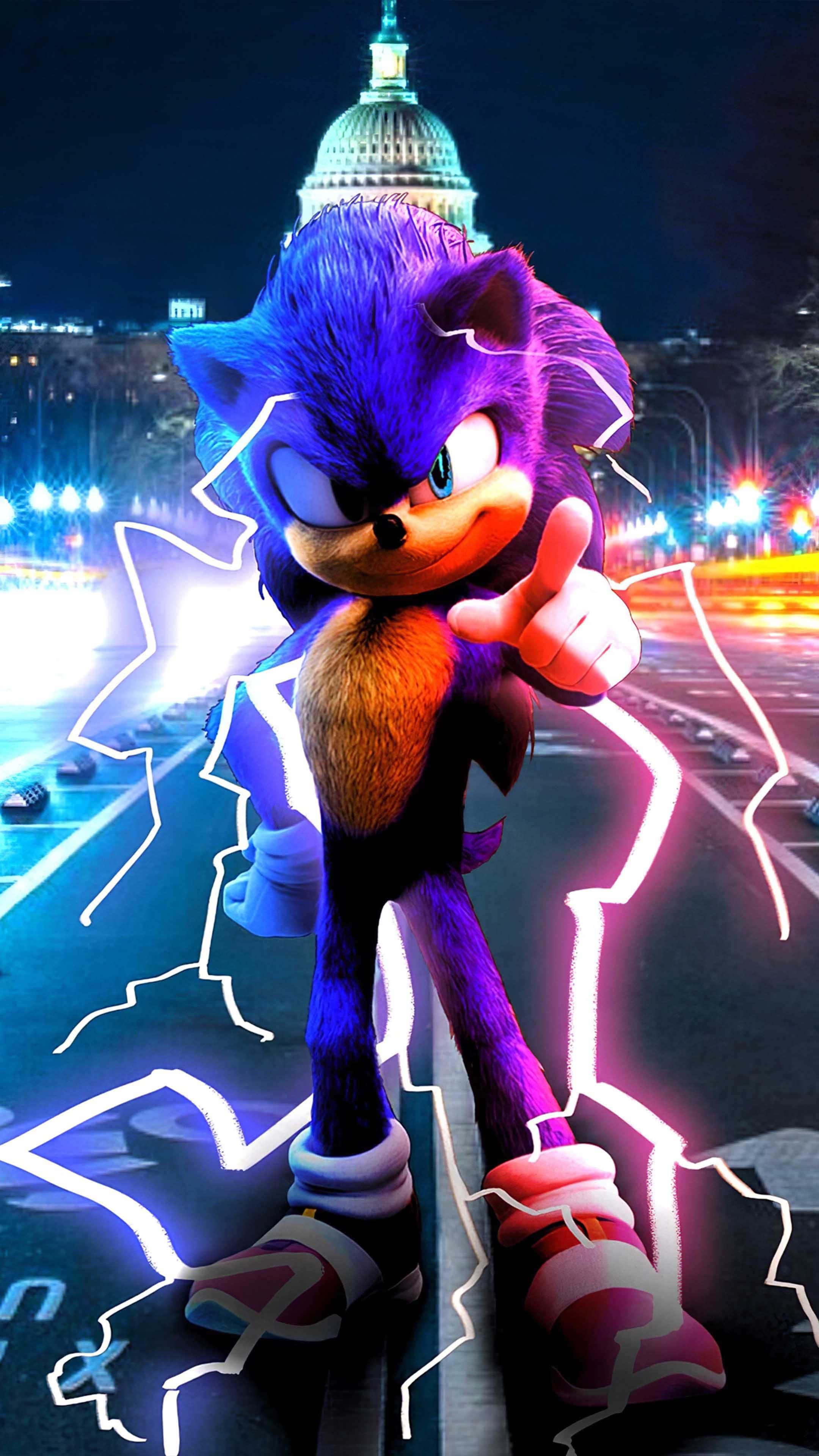 Go fast as Sonic! — 2160x3840 wallpaper