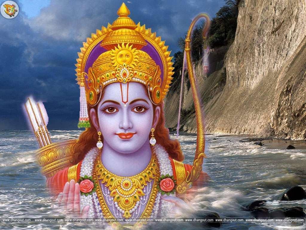 God Vishnu Sri Rama — 1024x768 wallpaper