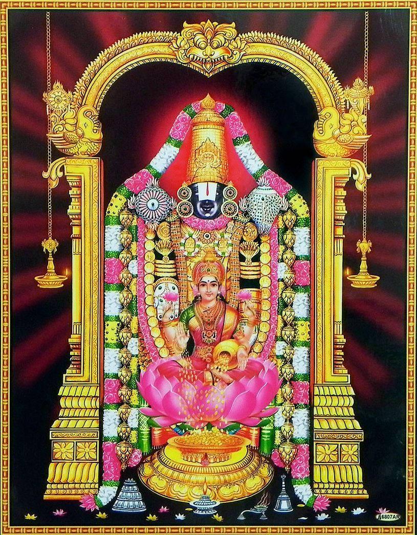 Goddess Lakshmi With Lord Venkateswara 4K — 815x1046 wallpaper