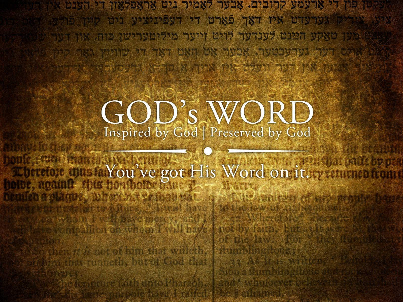 God's Word Bible — 1600x1200 wallpaper