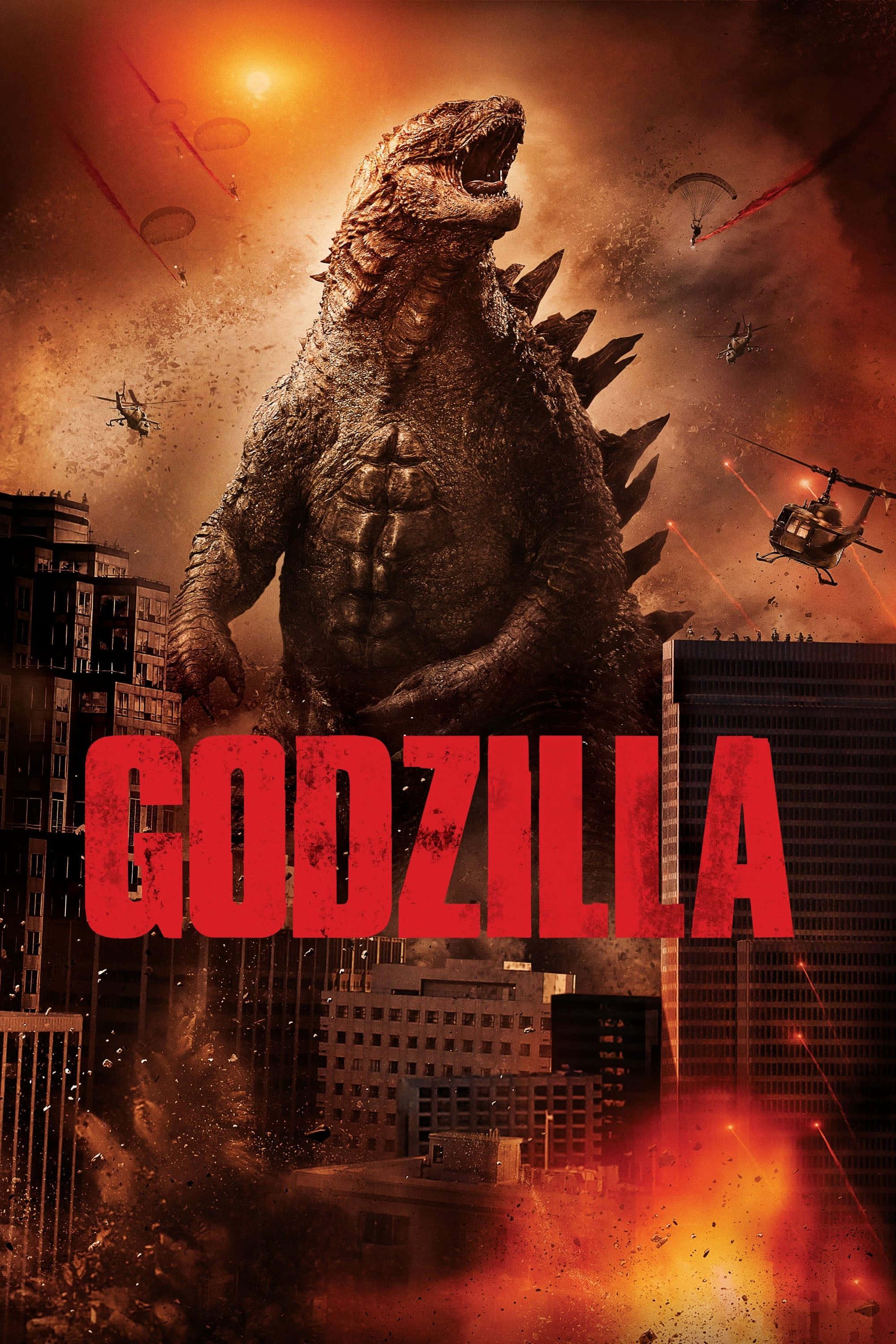 Godzilla Movie Poster In City Picture — 2000x3000 wallpaper