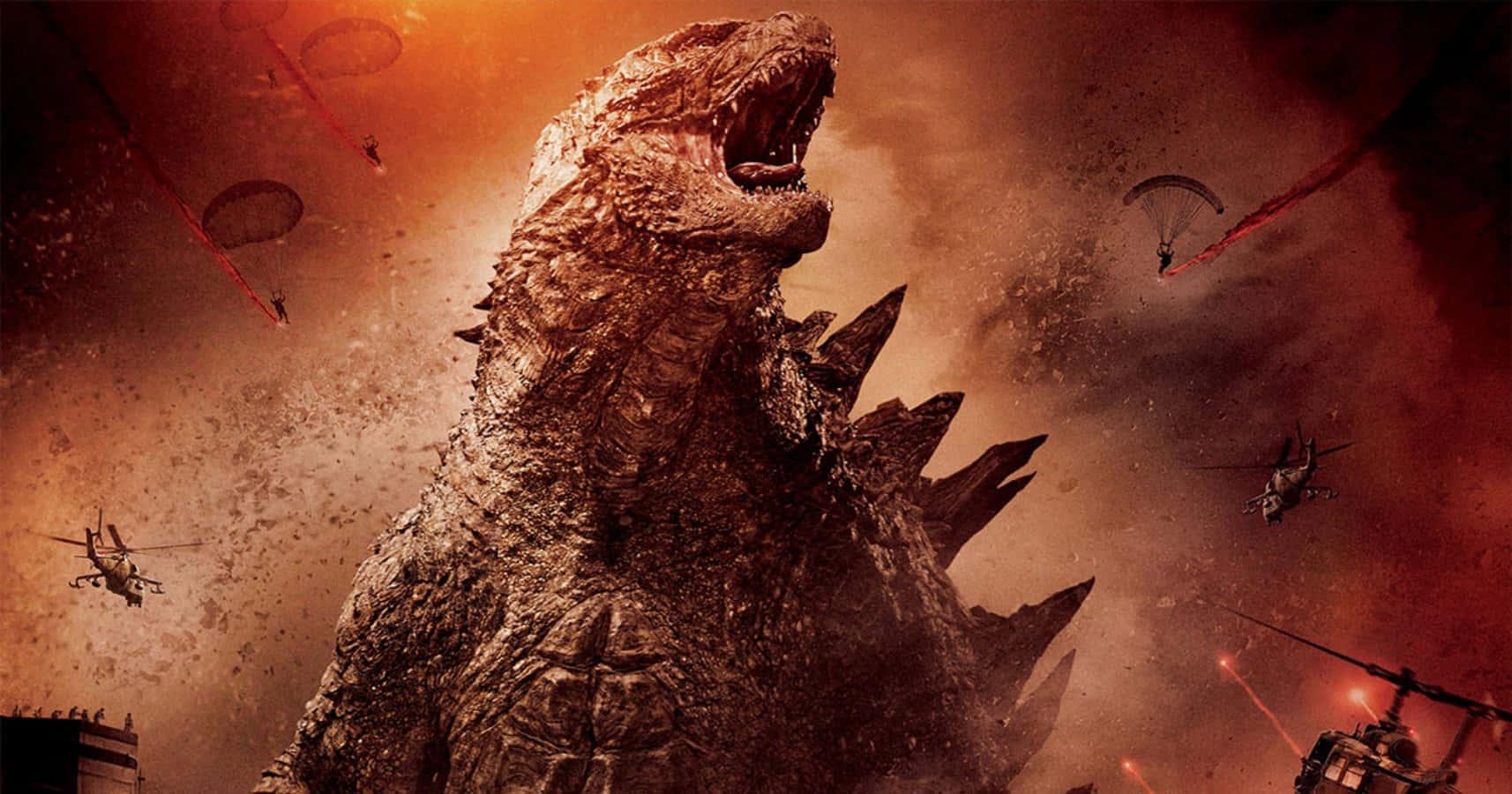 Godzilla Roaring While Attacked Picture — 1714x900 wallpaper