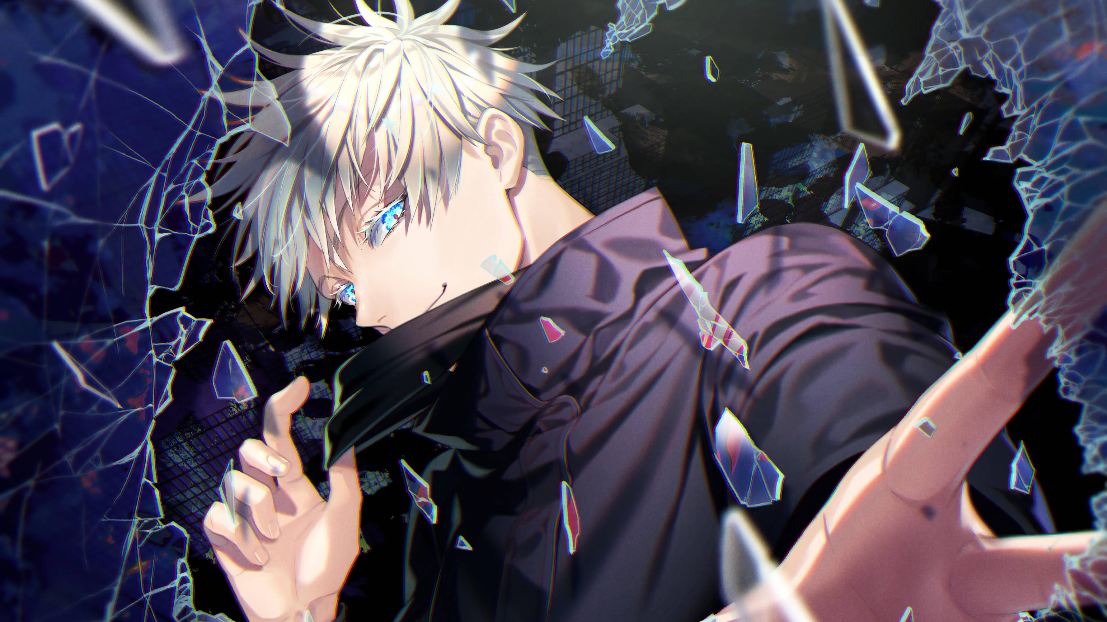 Gojo Satoru Breaking Glass