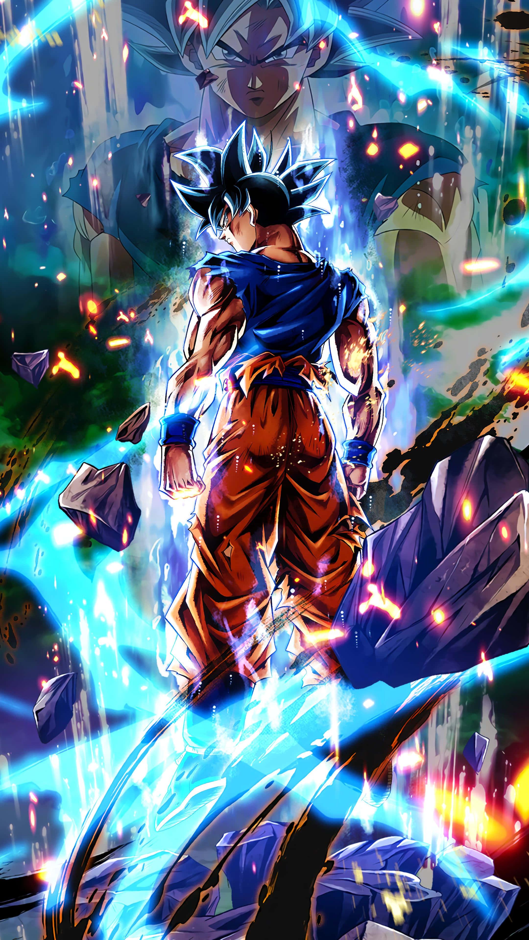 Goku Achieves the Ultra Instinct Transformation — 2160x3840 wallpaper