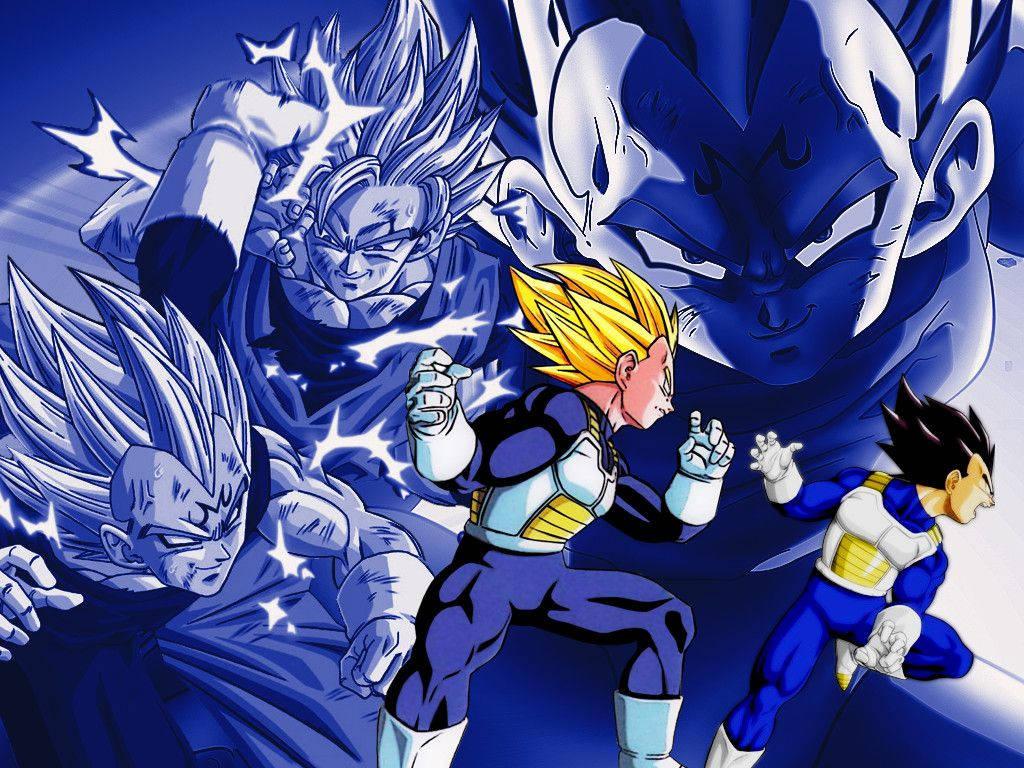 Goku and Vegeta in Saiyan Armor — 1024x768 wallpaper