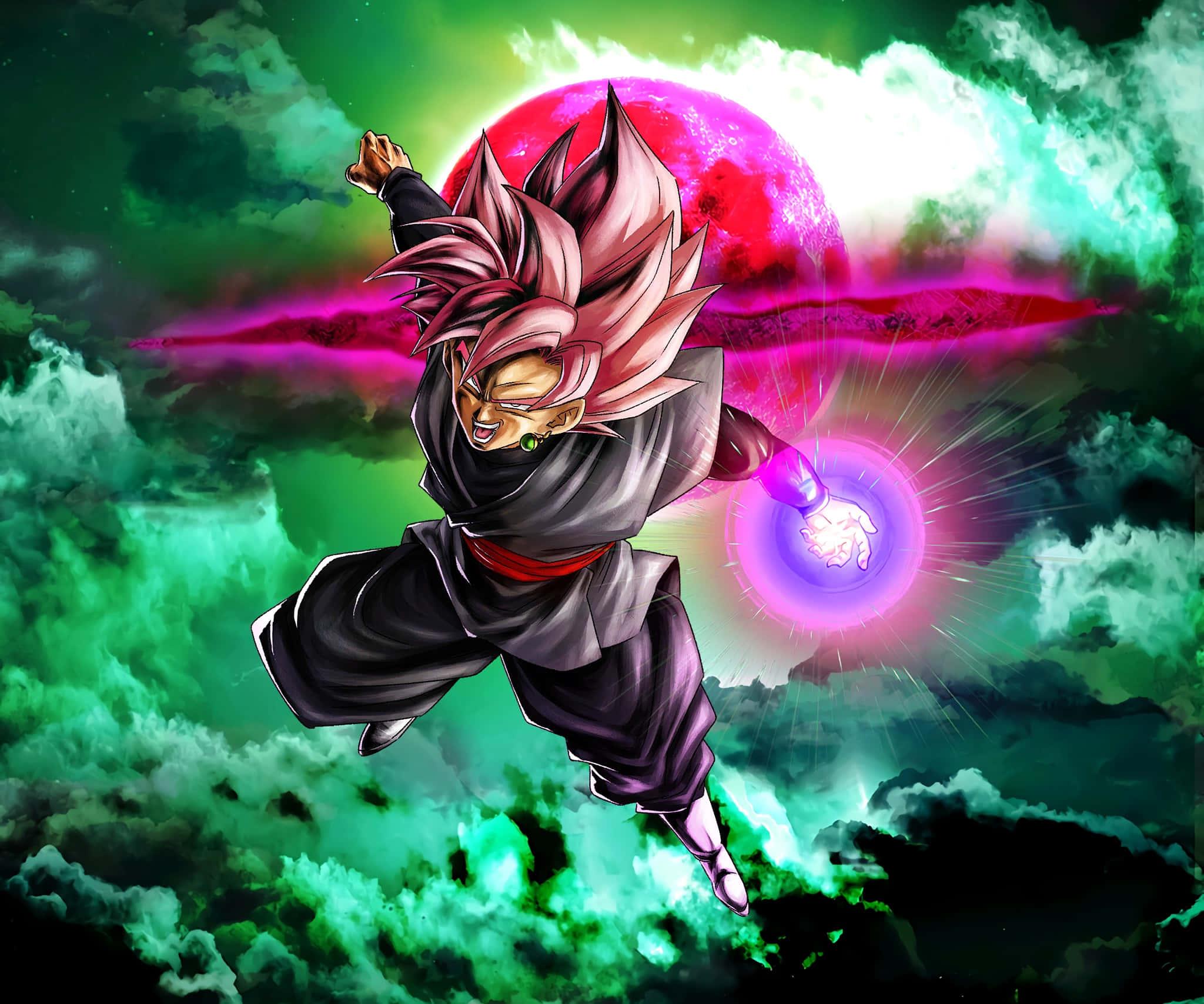 #Goku Black Standing Tall in a Fiery Battle# — 2048x1707 wallpaper