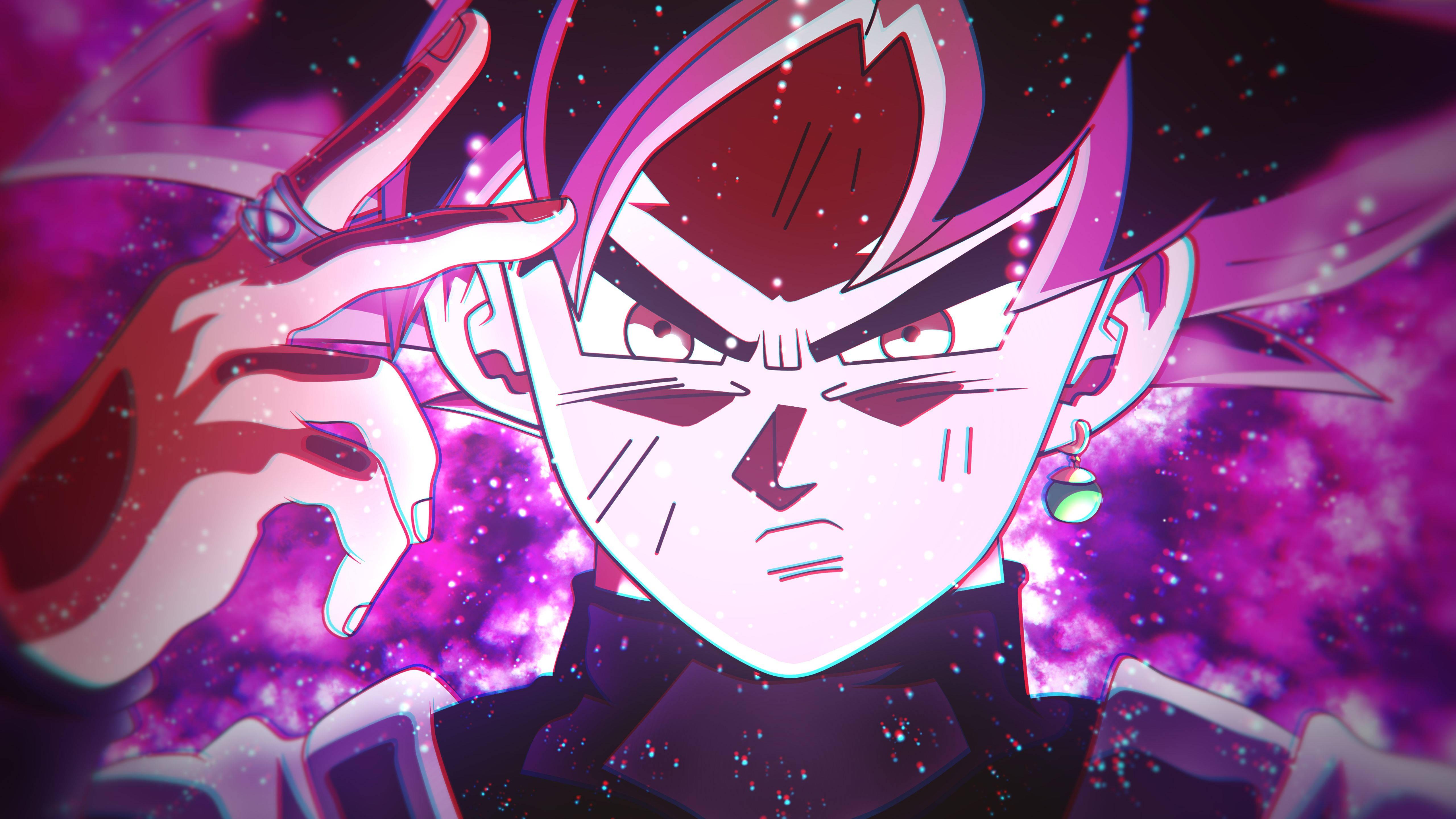 Goku Black Warping Through Space To Challenge The Saiyan Race. — 5120x2880 wallpaper