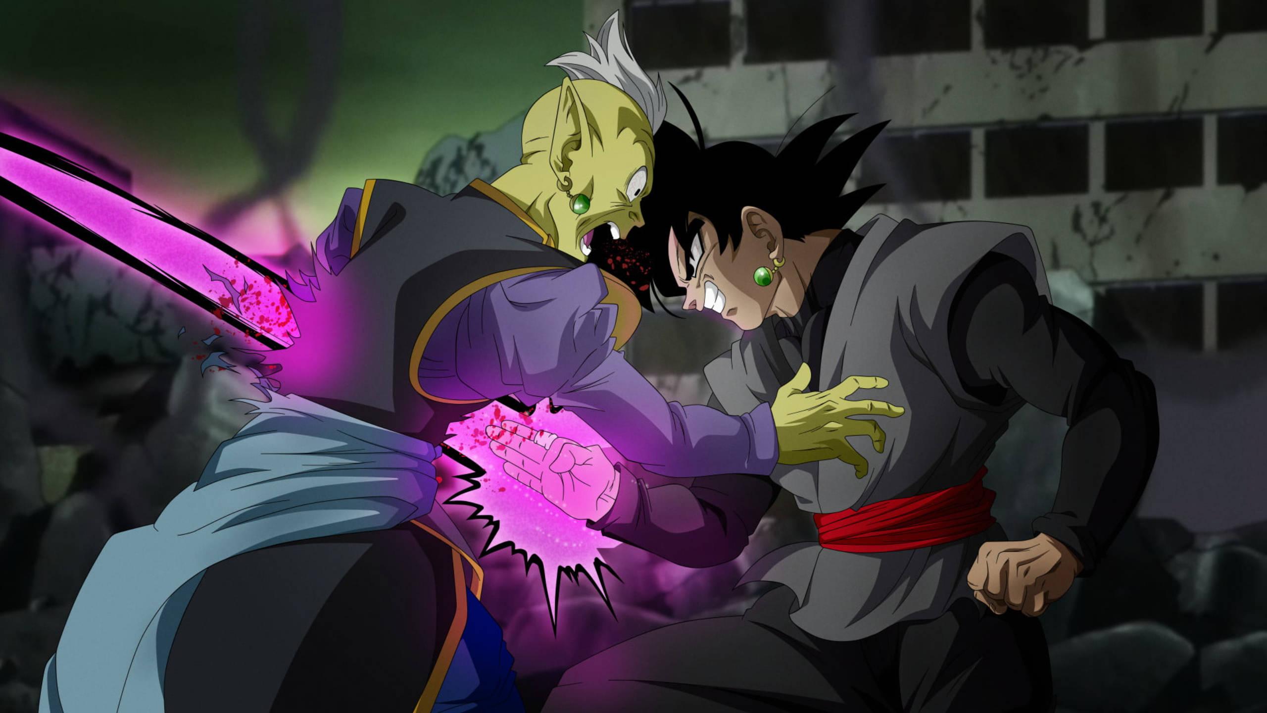 Goku Black's fury knows no bounds — 2560x1440 wallpaper