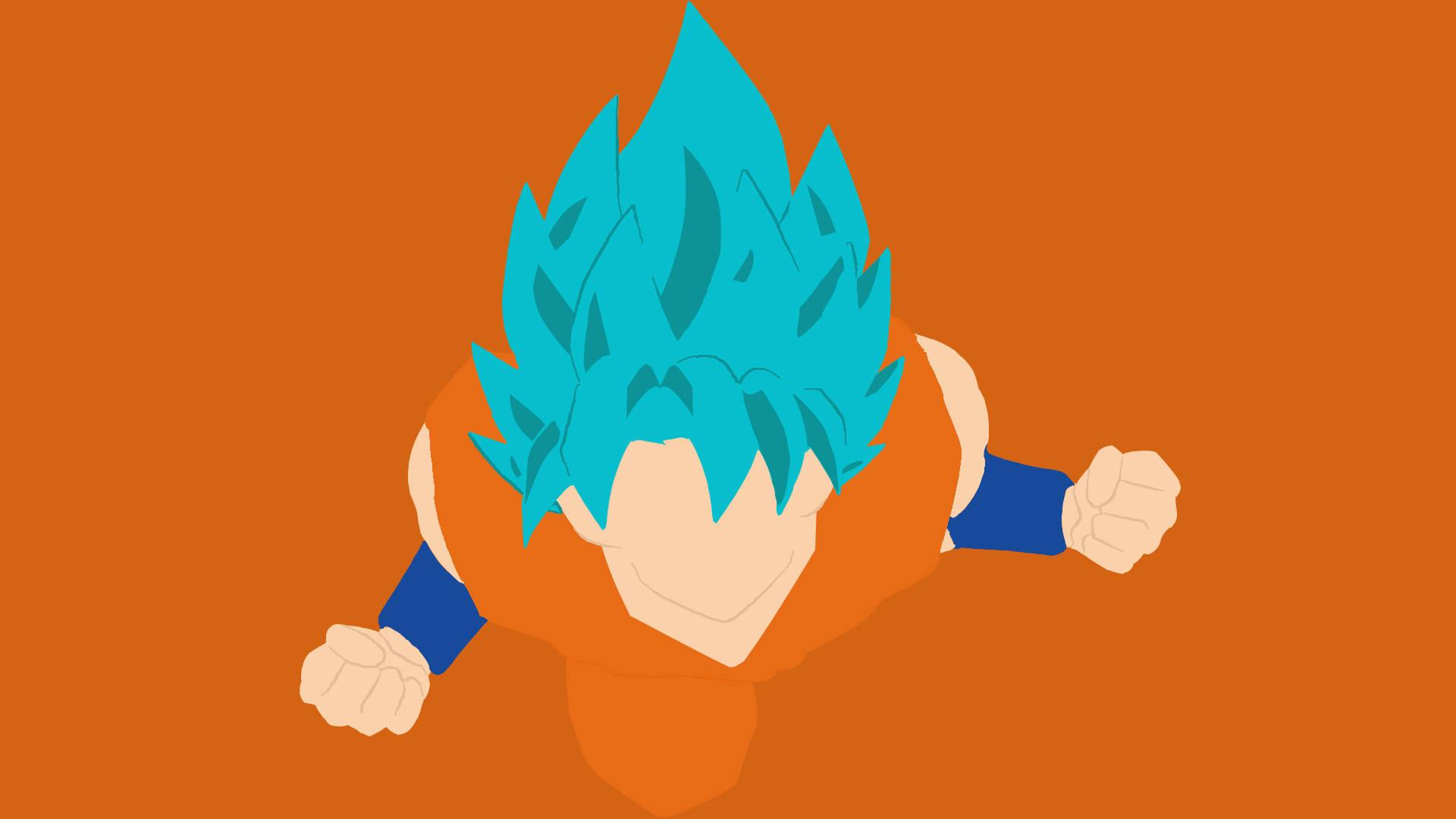 Goku primed and ready to fight