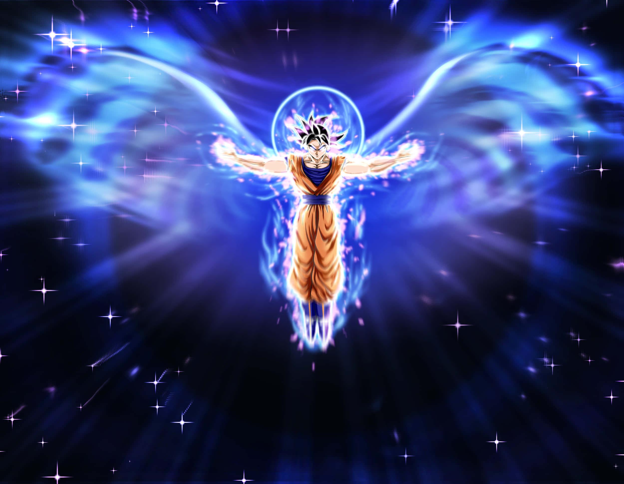 Goku transforms into Ultra Instinct in epic battle — 2500x1940 wallpaper