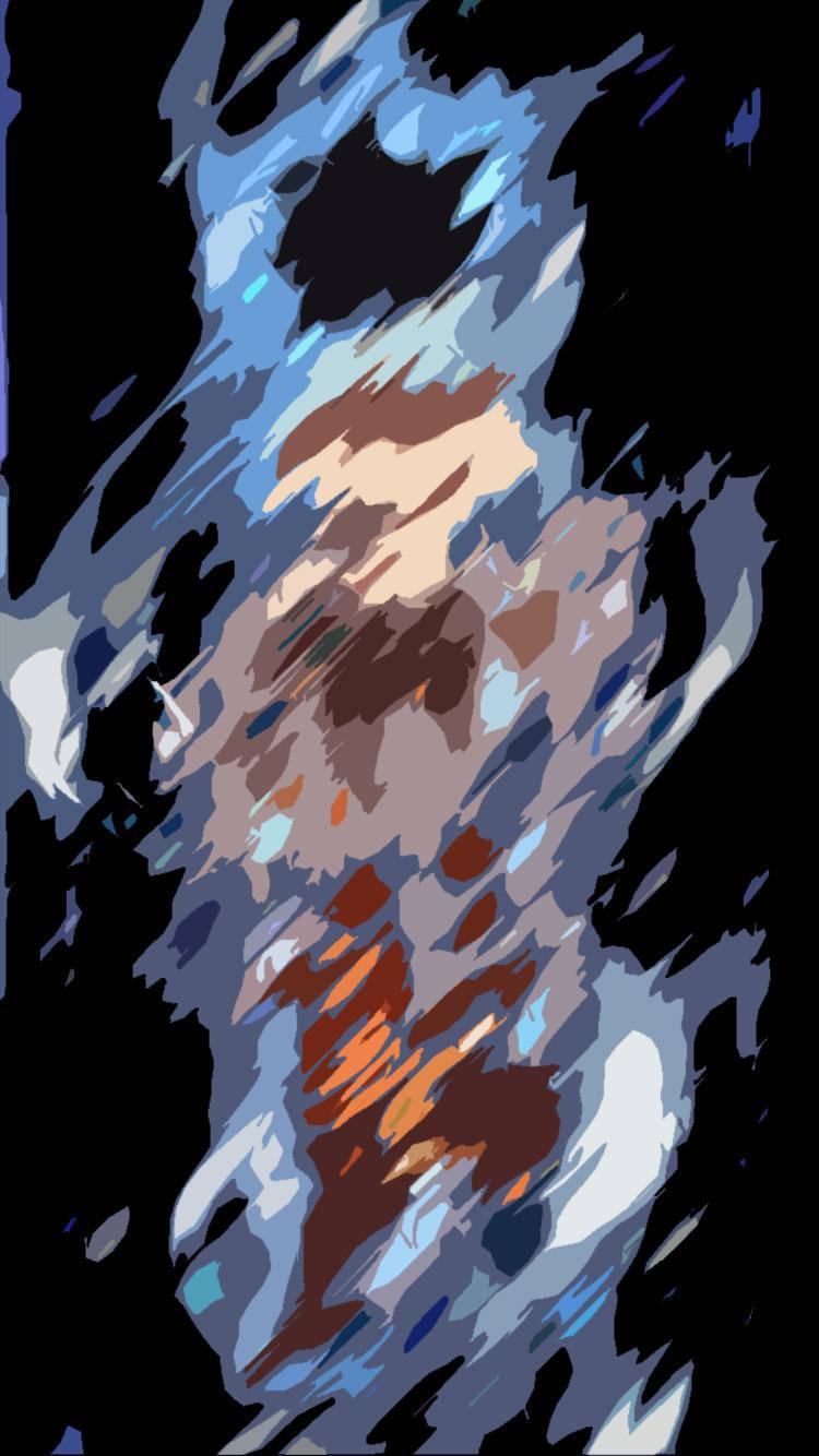 Goku Ultra Instinct Fan Art — 750x1334 wallpaper