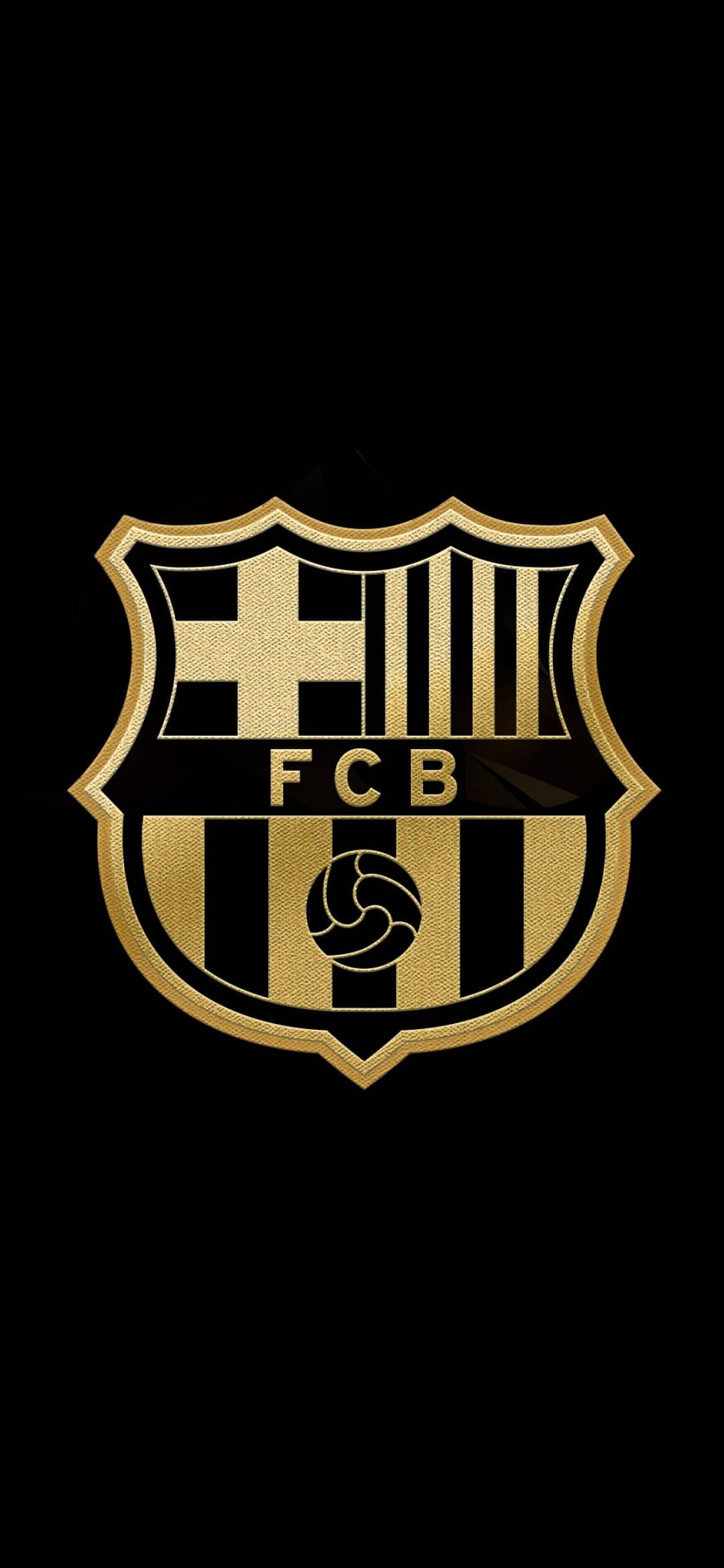Gold And Black Barcelona FC — 1080x2340 wallpaper
